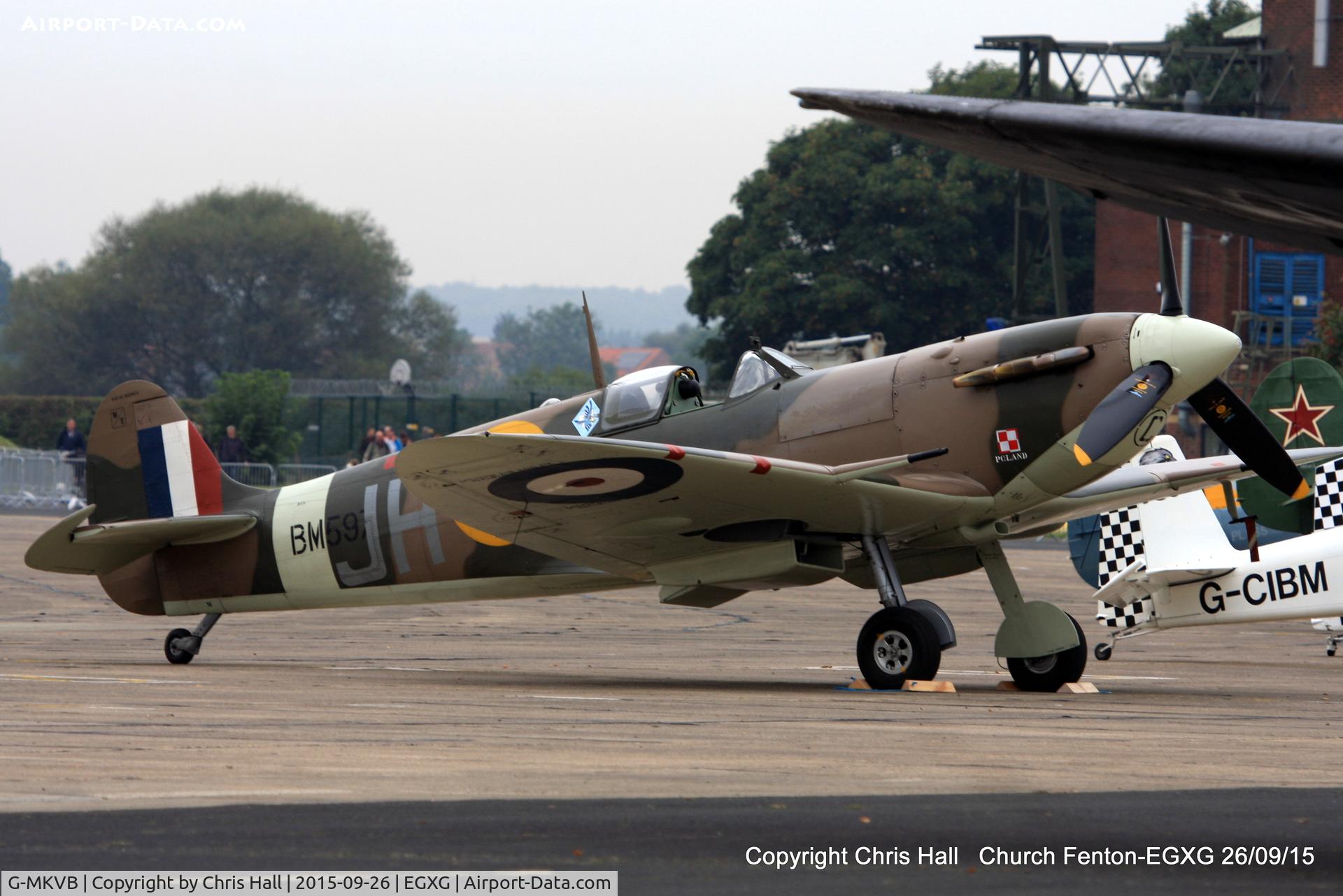 G-MKVB, 1942 Supermarine 349 Spitfire LF.Vb C/N CBAF.2461, at the Yorkshire Airshow
