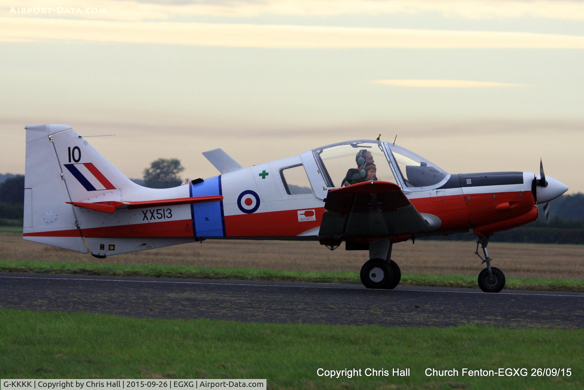G-KKKK, 1973 Scottish Aviation Bulldog T.1 C/N BH120/199, at the Yorkshire Airshow
