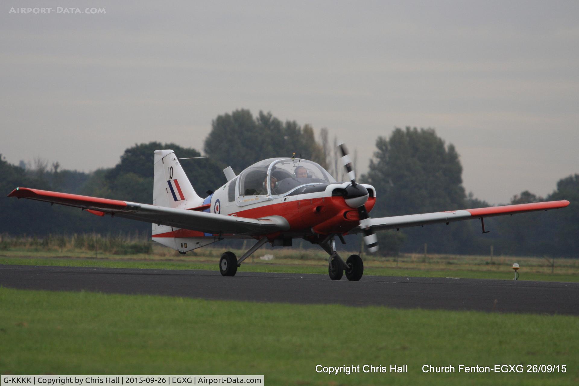 G-KKKK, 1973 Scottish Aviation Bulldog T.1 C/N BH120/199, at the Yorkshire Airshow