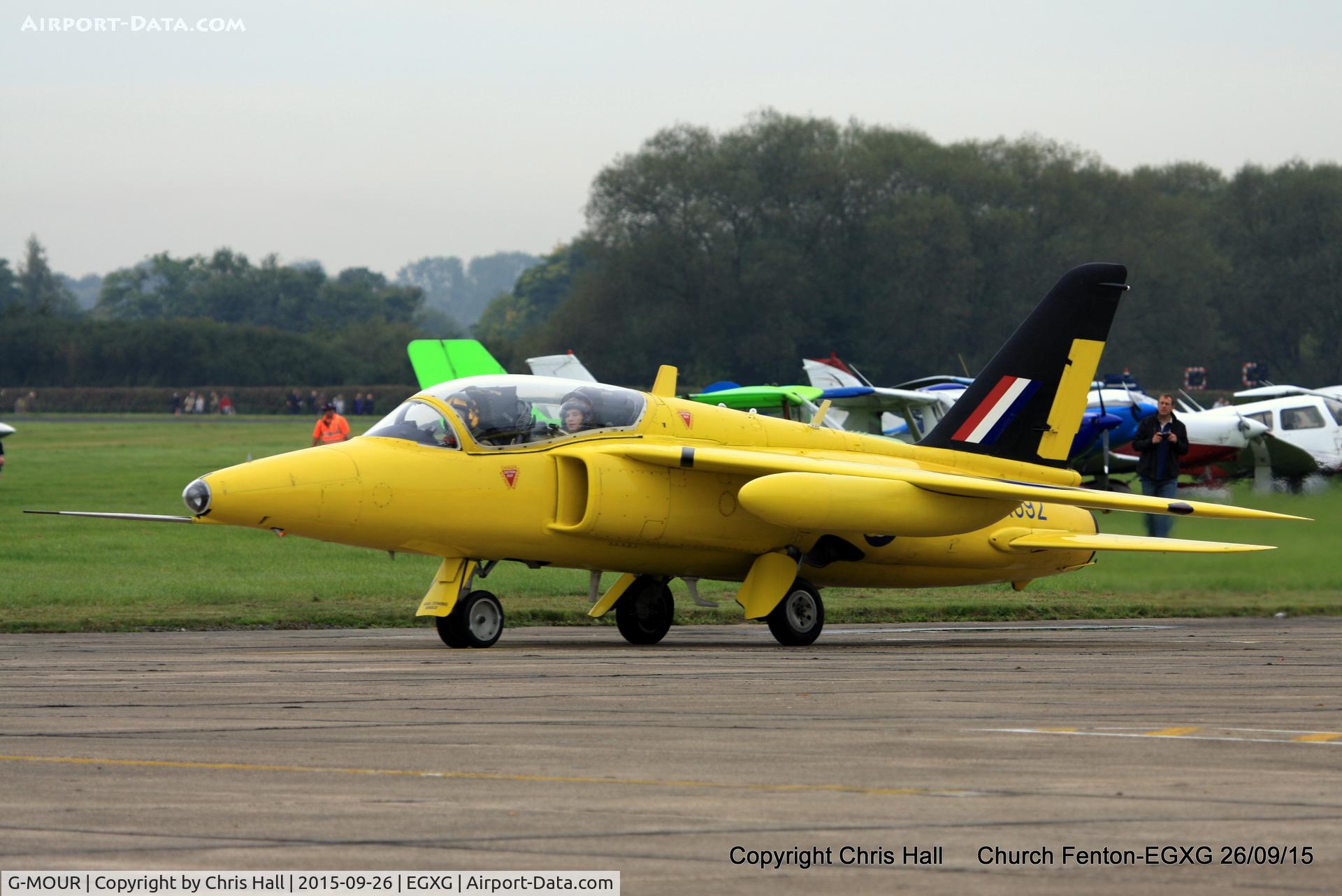 G-MOUR, 1964 Hawker Siddeley Gnat T.1 C/N FL596, at the Yorkshire Airshow