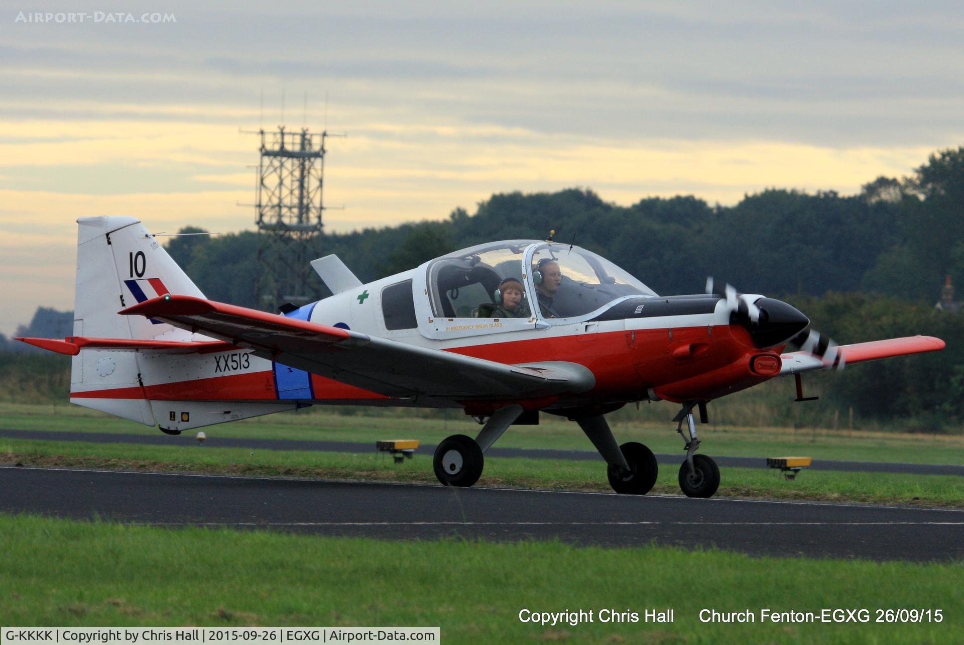 G-KKKK, 1973 Scottish Aviation Bulldog T.1 C/N BH120/199, at the Yorkshire Airshow
