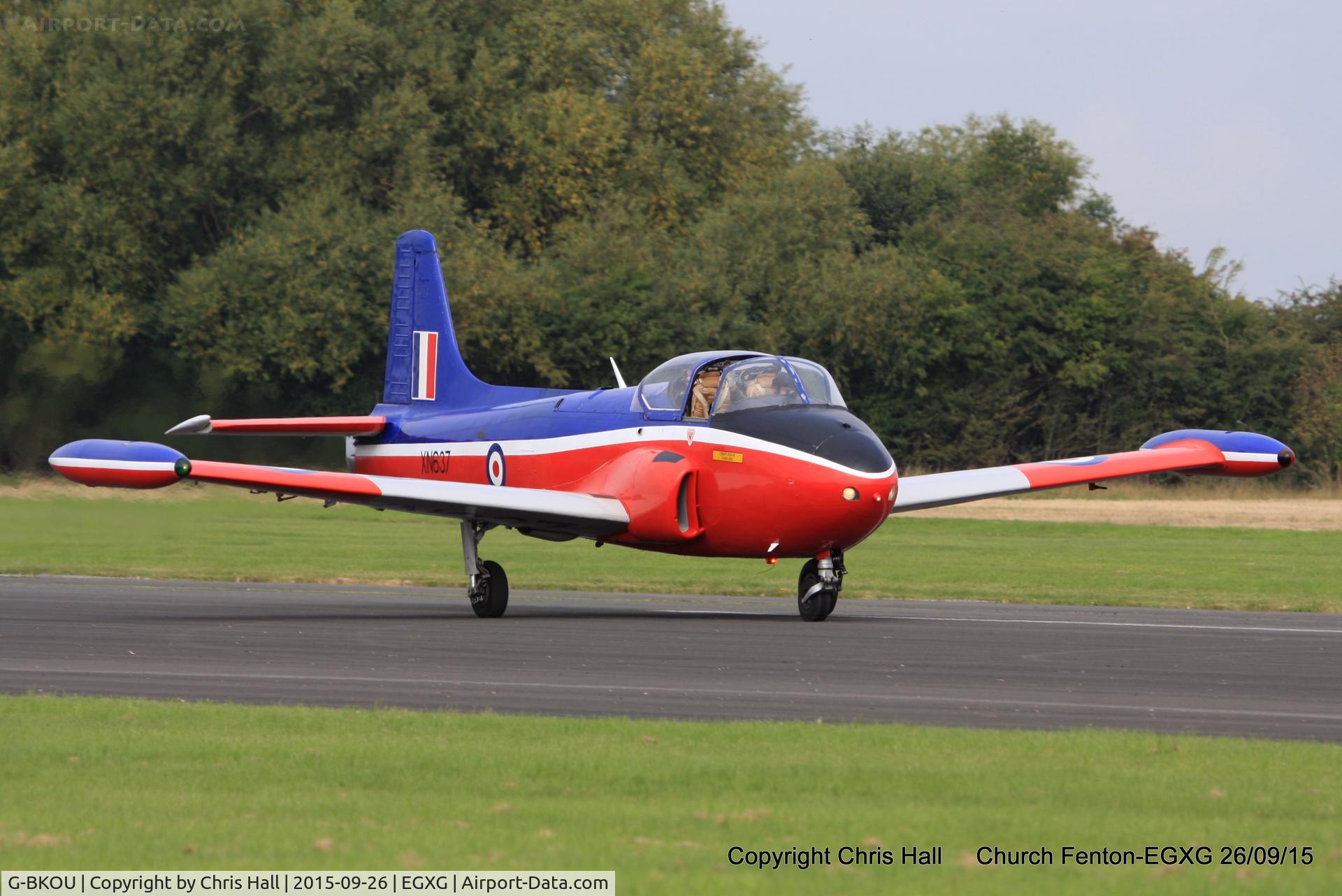G-BKOU, 1961 Hunting P-84 Jet Provost T.3 C/N PAC/W/13901, at the Yorkshire Airshow