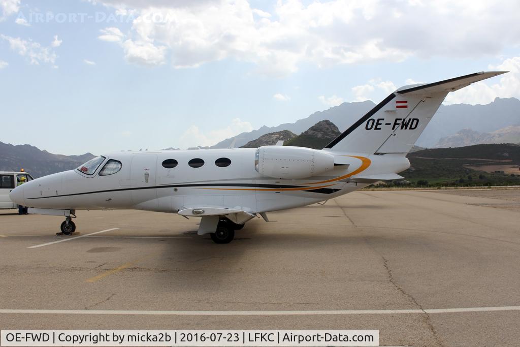 OE-FWD, 2007 Cessna 510 Citation Mustang Citation Mustang C/N 510-0049, Parked. Crash in december 2017 near Friedrichshafen, killing all occupants (3)