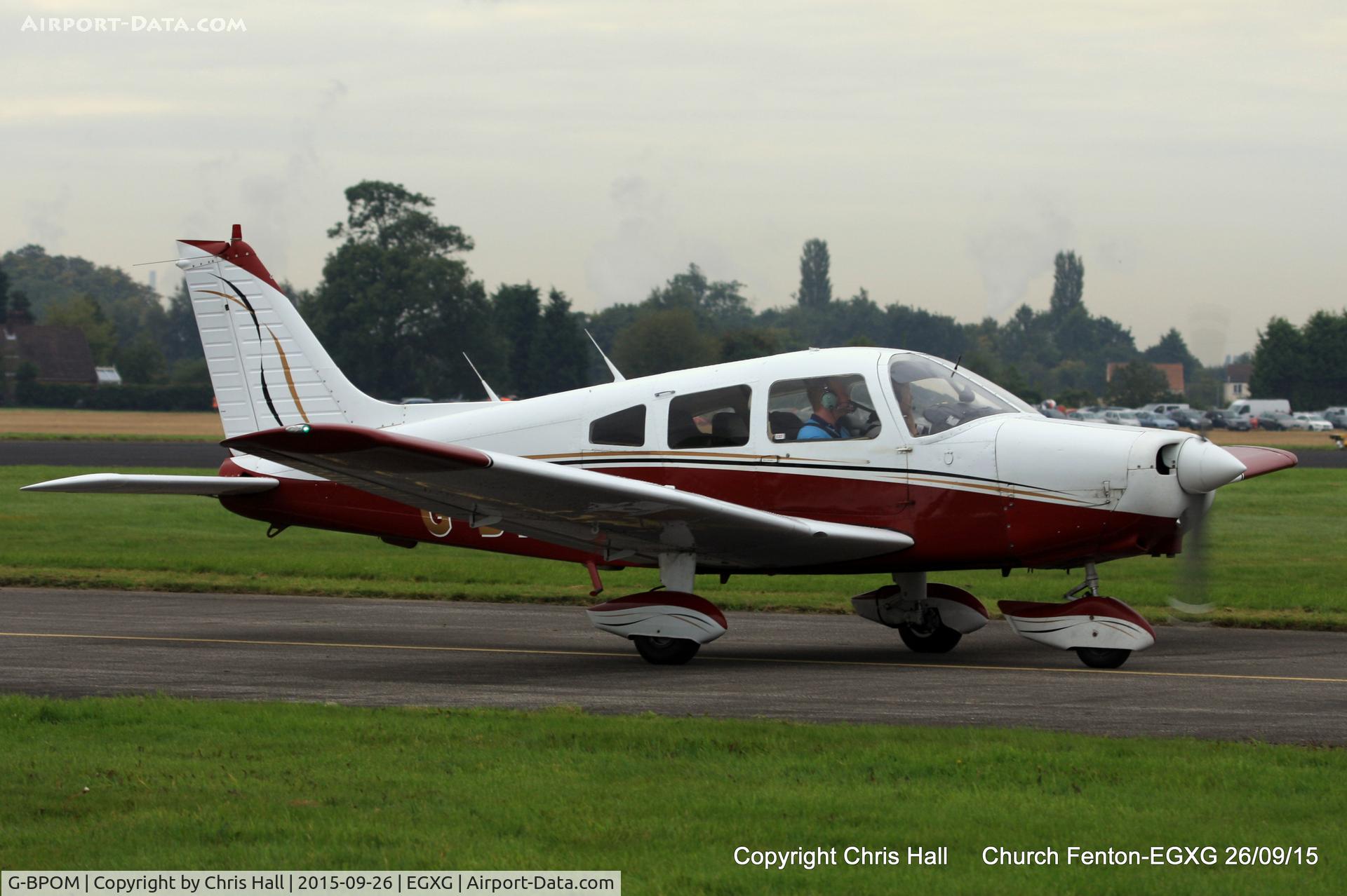 G-BPOM, 1984 Piper PA-28-161 Cherokee Warrior II C/N 28-8416118, at the Yorkshire Airshow