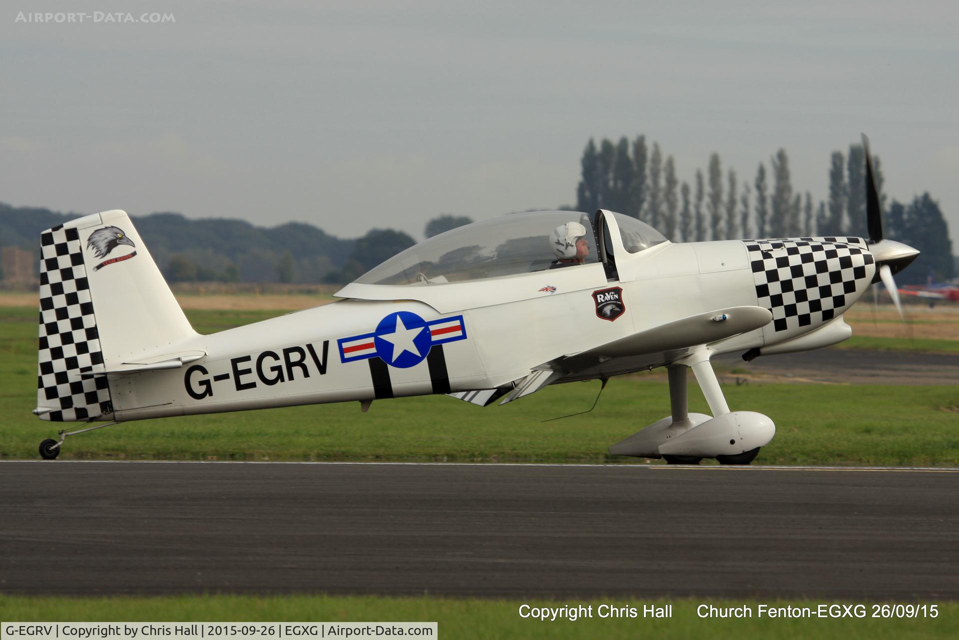 G-EGRV, 2007 Vans RV-8 C/N PFA 303-13639, at the Yorkshire Airshow