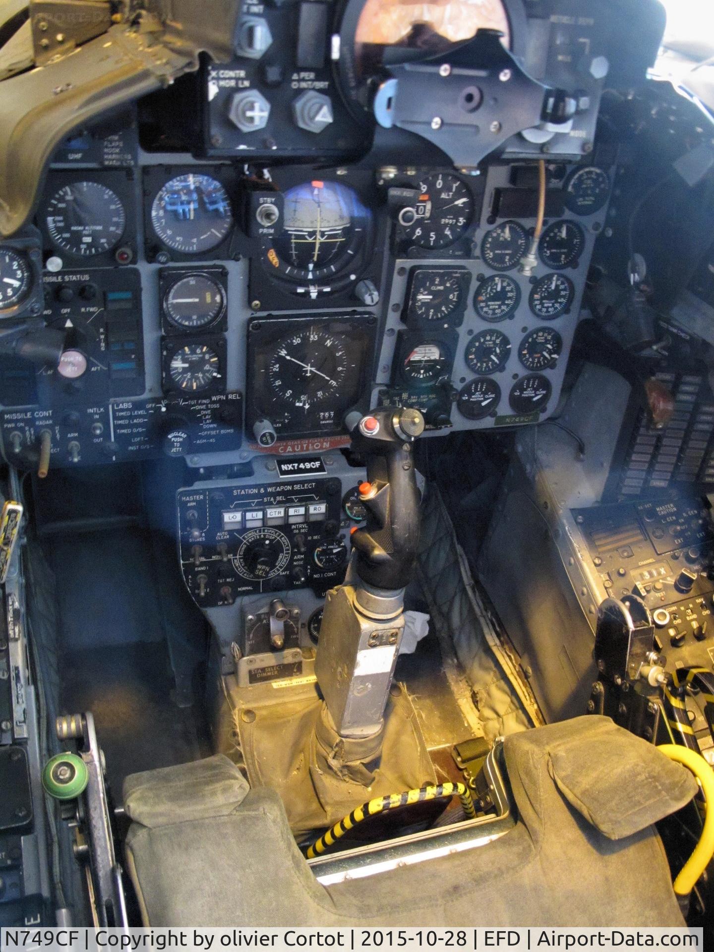 N749CF, 1965 McDonnell F-4D Phantom II C/N 1813 (65-0749), the cockpit