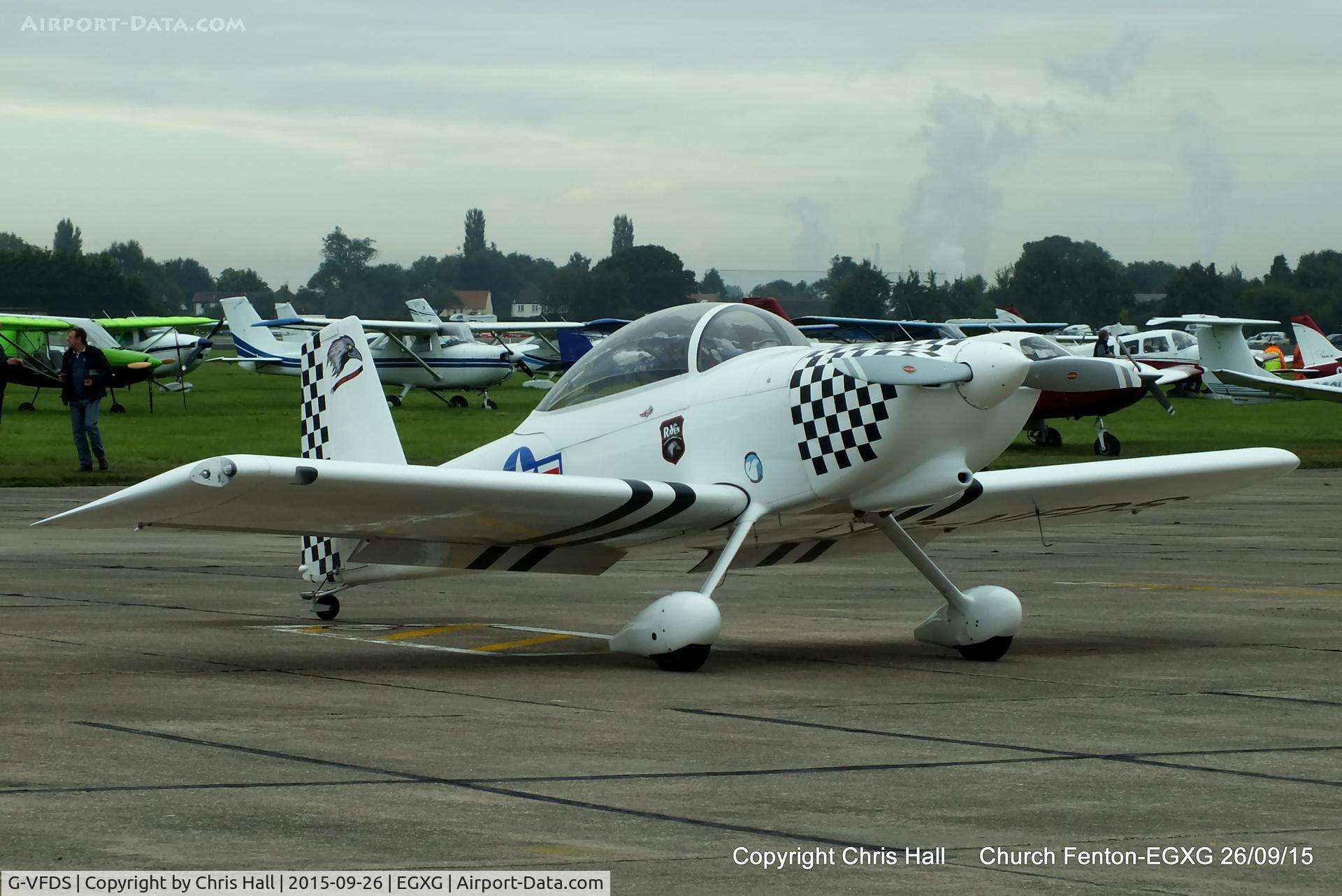 G-VFDS, 2012 Vans RV-8 C/N PFA 303-14637, at the Yorkshire Airshow