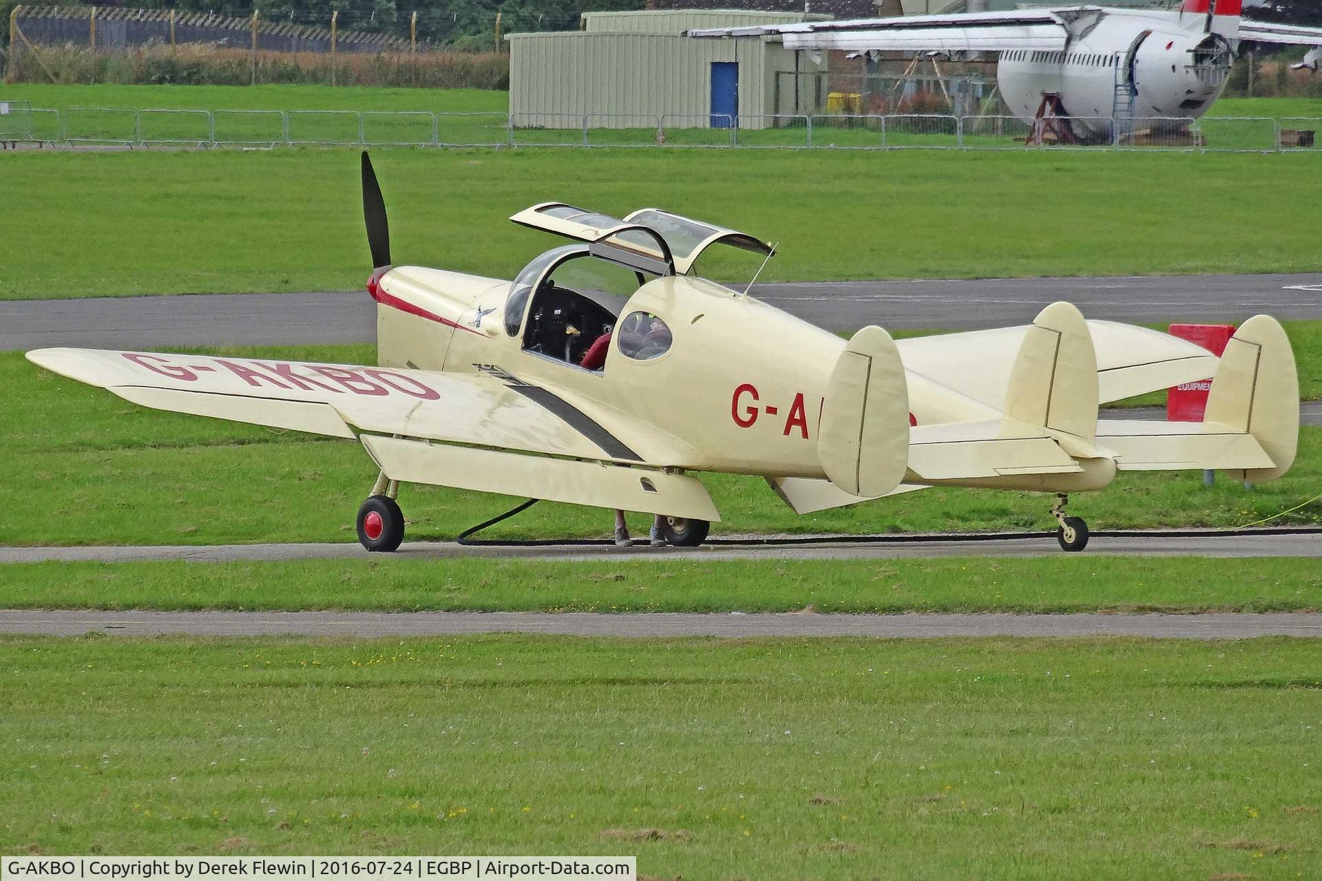 G-AKBO, 1947 Miles M38 Messenger 2A C/N 6378, Messenger, Breighton Yorkshire based, seen at the Skysport Fly In.
