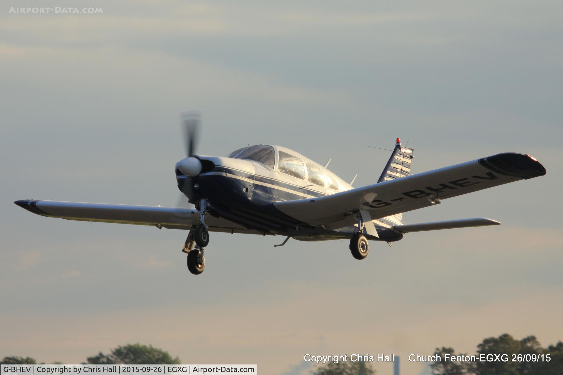 G-BHEV, 1974 Piper PA-28R-200-2 Cherokee Arrow II C/N 28R-7435159, at the Yorkshire Airshow