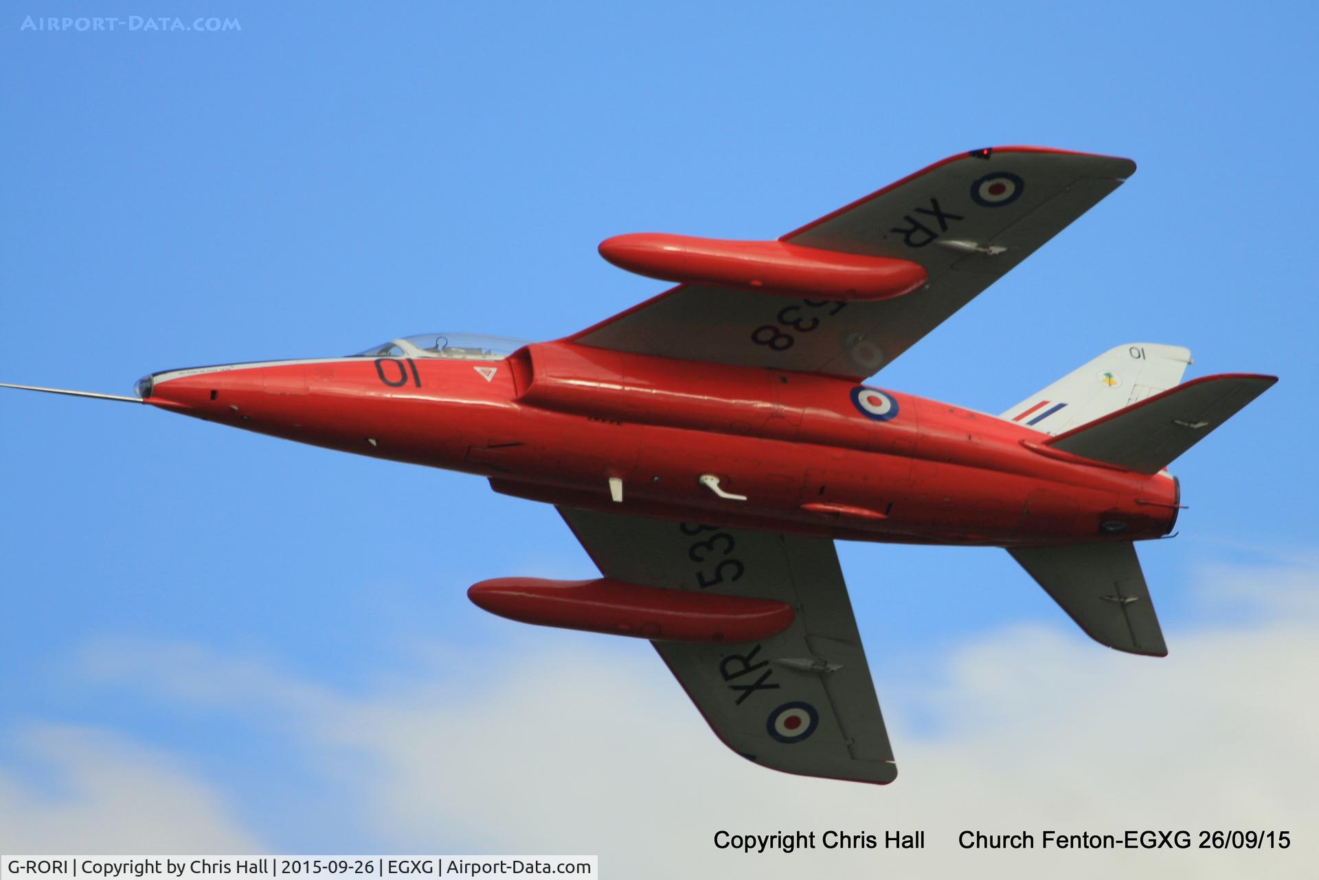 G-RORI, 1963 Hawker Siddeley Gnat T.1 C/N FL549, at the Yorkshire Airshow