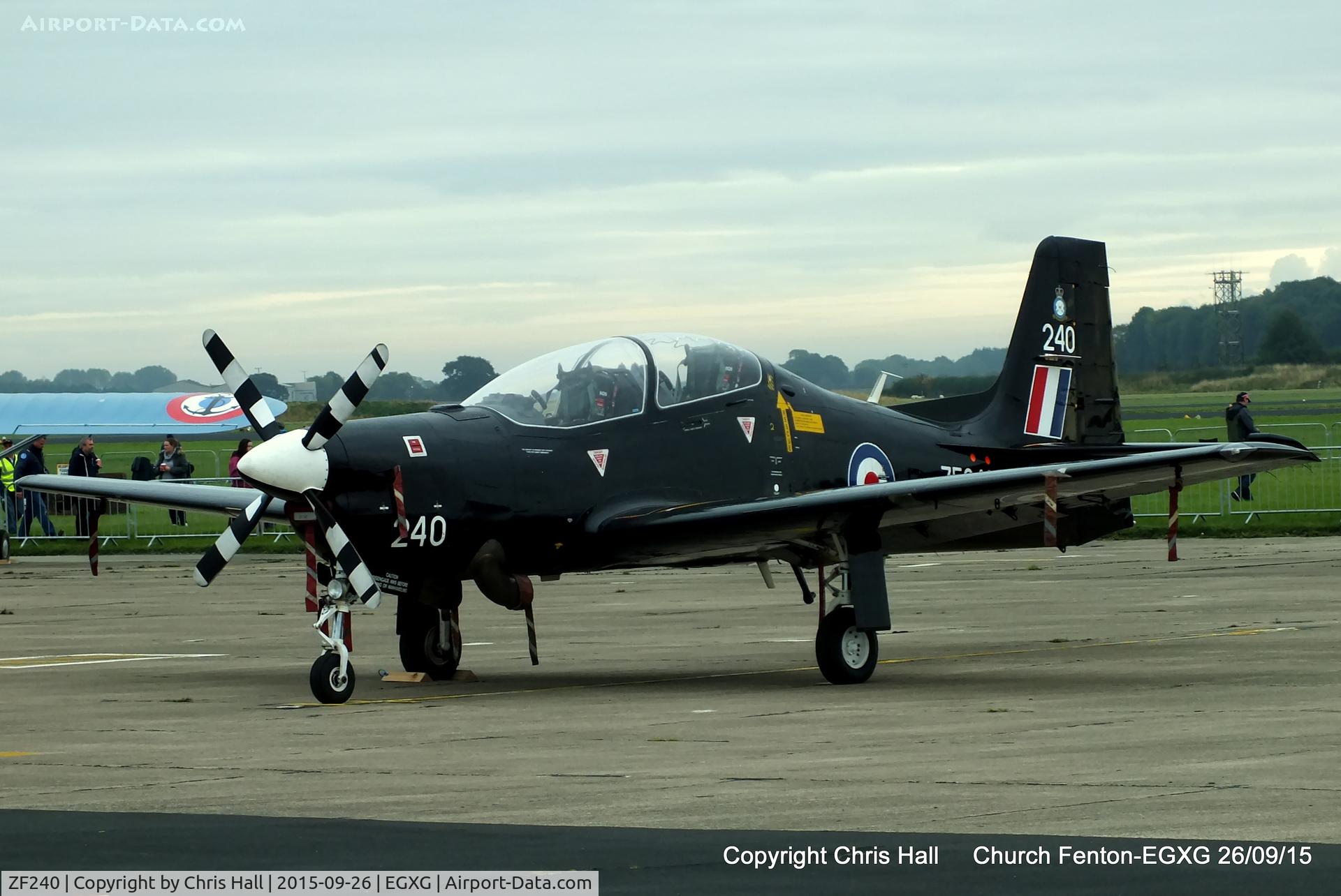 ZF240, 1990 Short S-312 Tucano T1 C/N S043/T40, at the Yorkshire Airshow