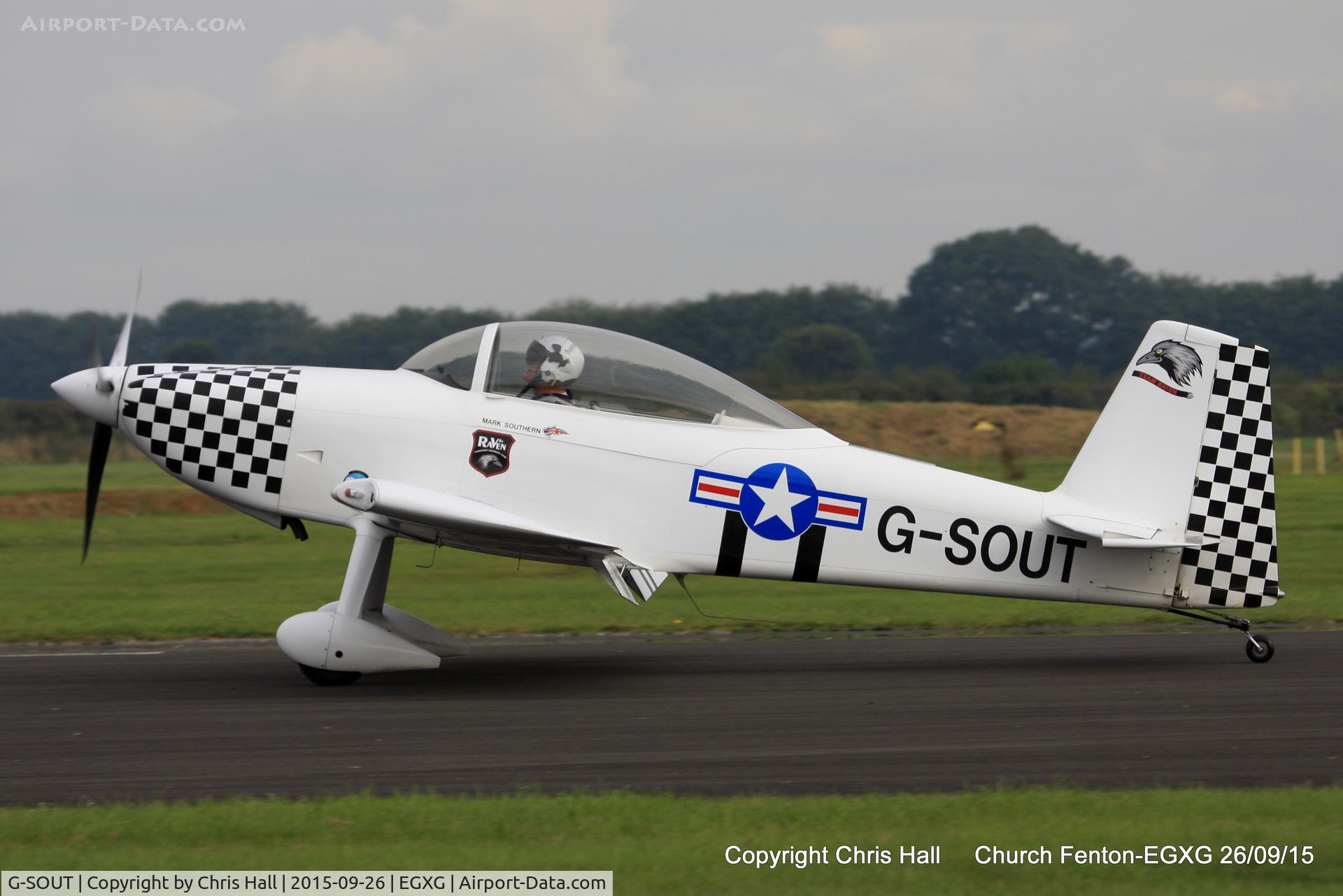 G-SOUT, 2006 Vans RV-8 C/N PFA 303-13295, at the Yorkshire Airshow