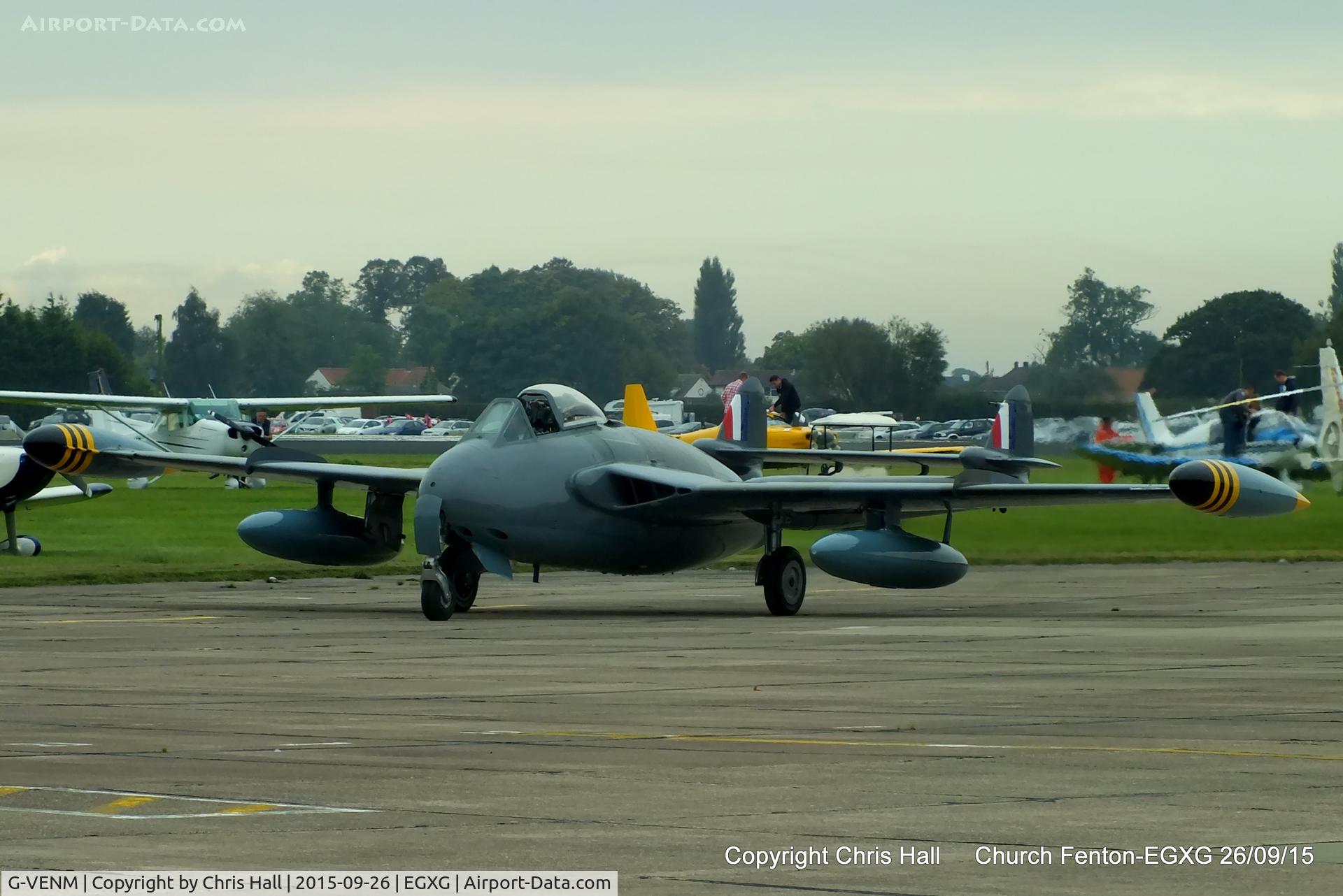 G-VENM, 1955 De Havilland DH-112 Venom FB.50 C/N 824, at the Yorkshire Airshow