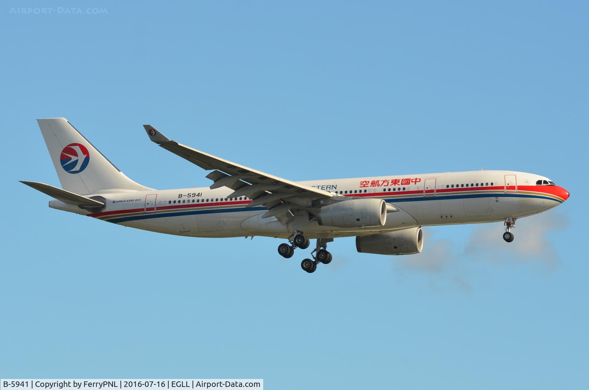 B-5941, 2013 Airbus A330-243 C/N 1494, Chine Eastern A332 arriving in London