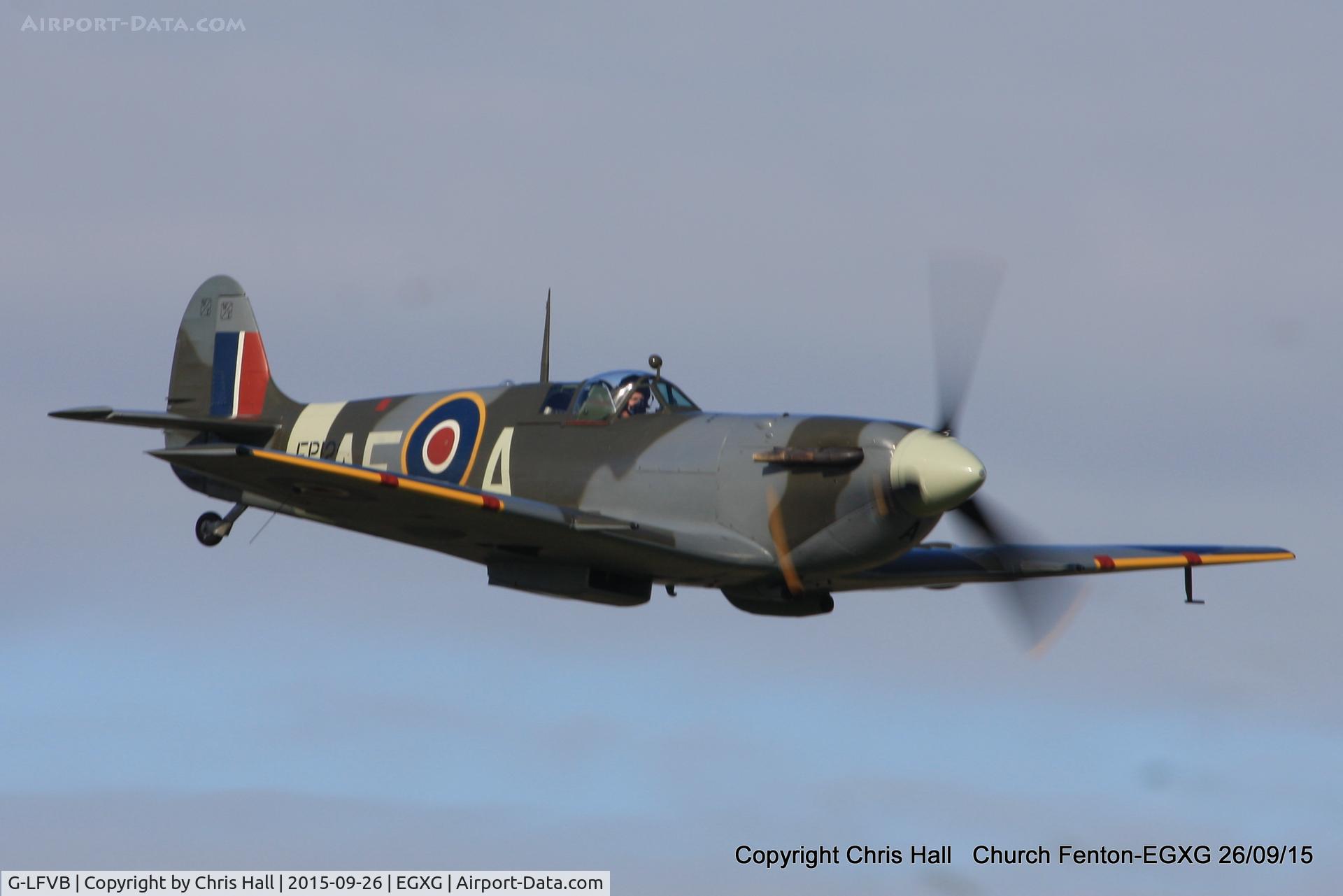 G-LFVB, 1942 Supermarine 349 Spitfire LF.Vb C/N CBAF.2403, at the Yorkshire Airshow