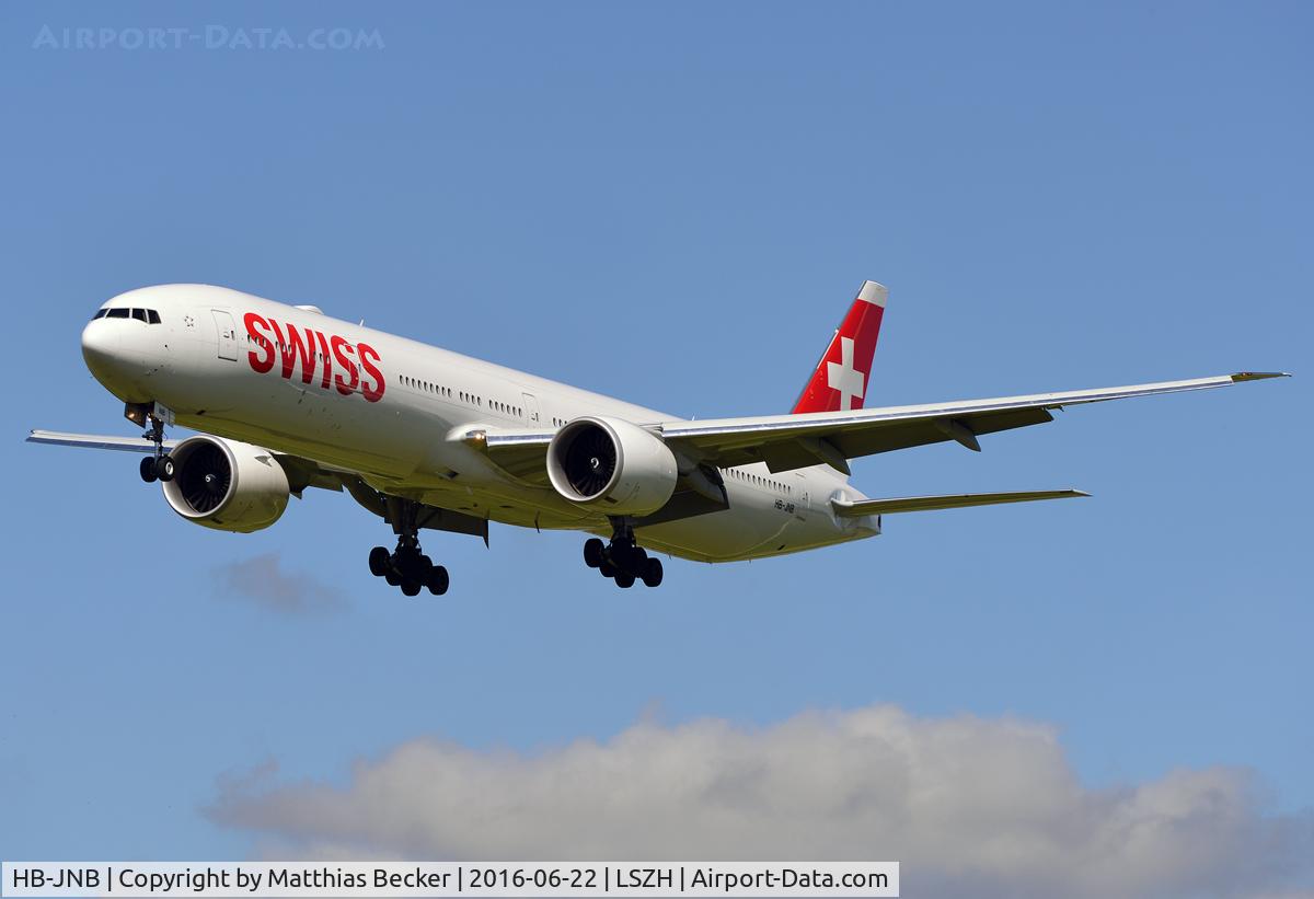 HB-JNB, 2016 Boeing 777-3DE/ER C/N 44583, HB-JNB