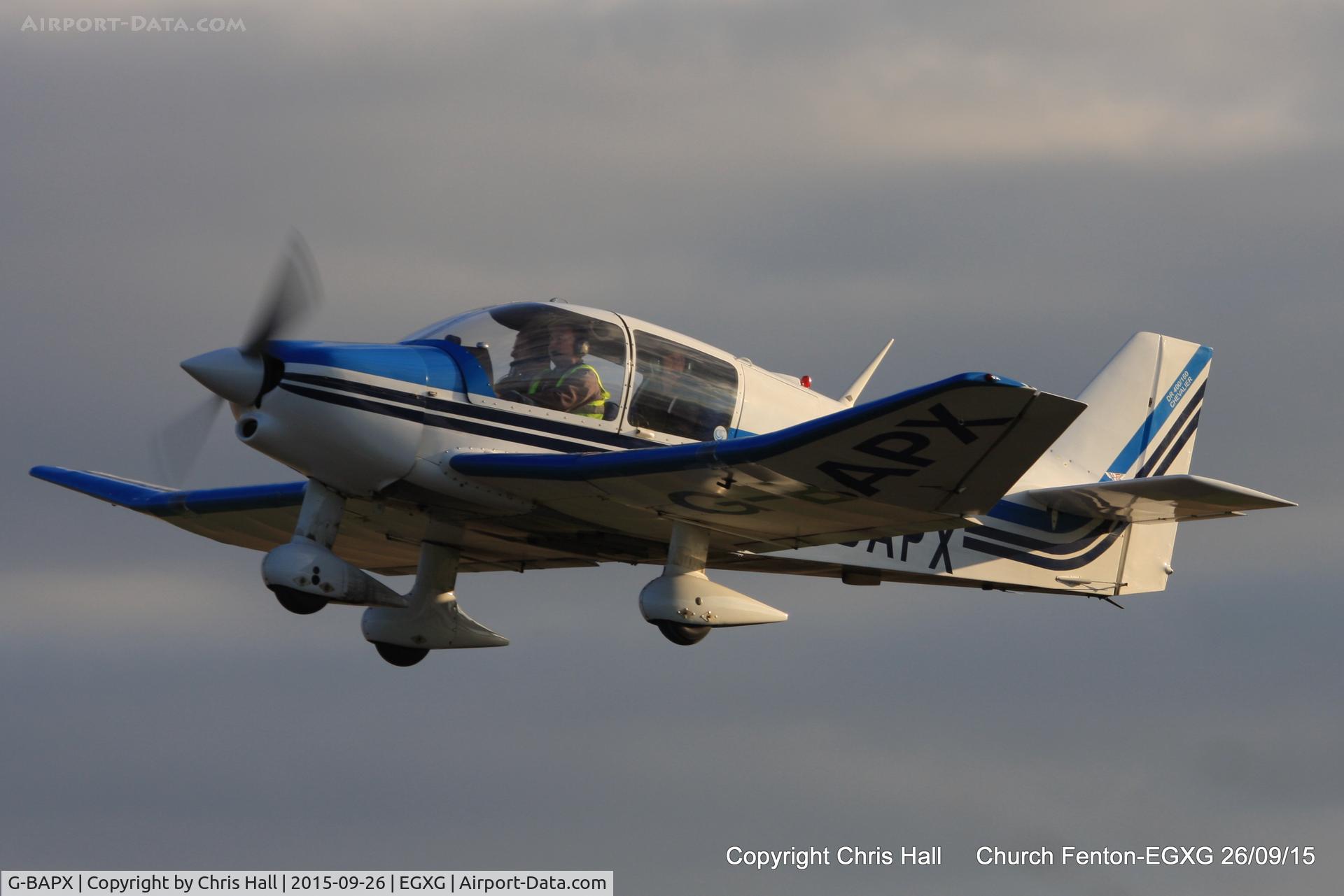 G-BAPX, 1972 Robin DR-400-160 Chevalier C/N 789, at the Yorkshire Airshow