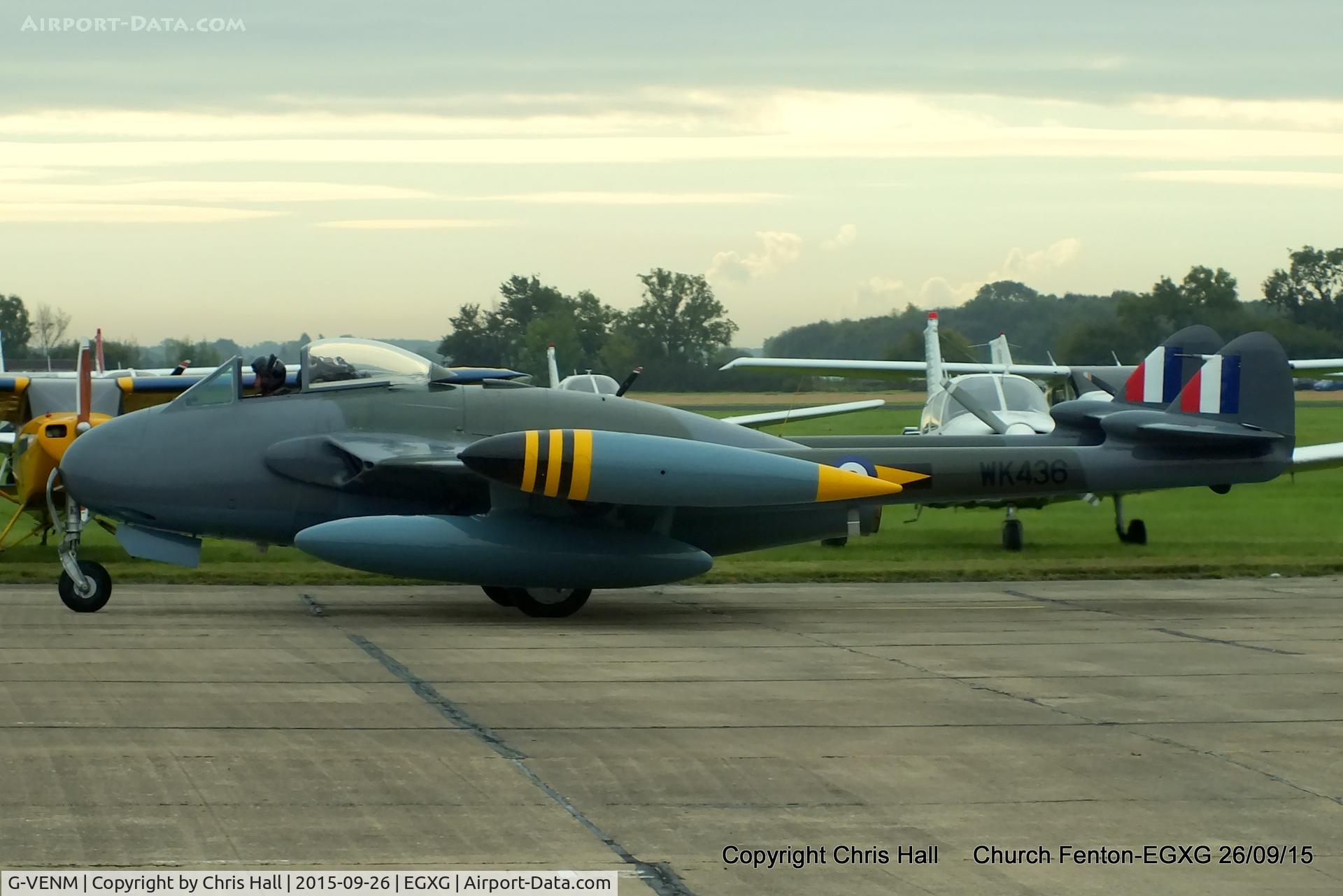 G-VENM, 1955 De Havilland DH-112 Venom FB.50 C/N 824, at the Yorkshire Airshow