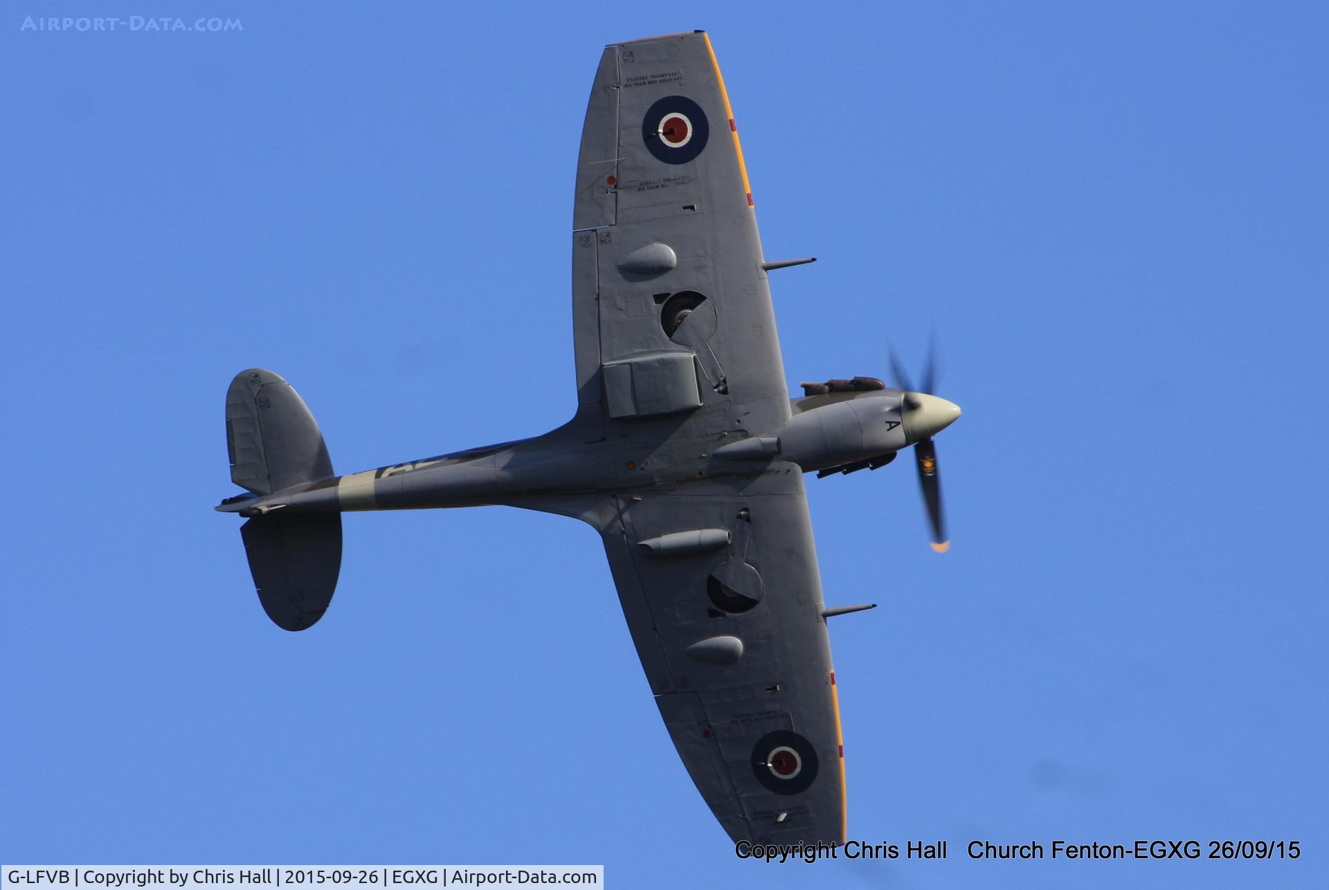 G-LFVB, 1942 Supermarine 349 Spitfire LF.Vb C/N CBAF.2403, at the Yorkshire Airshow