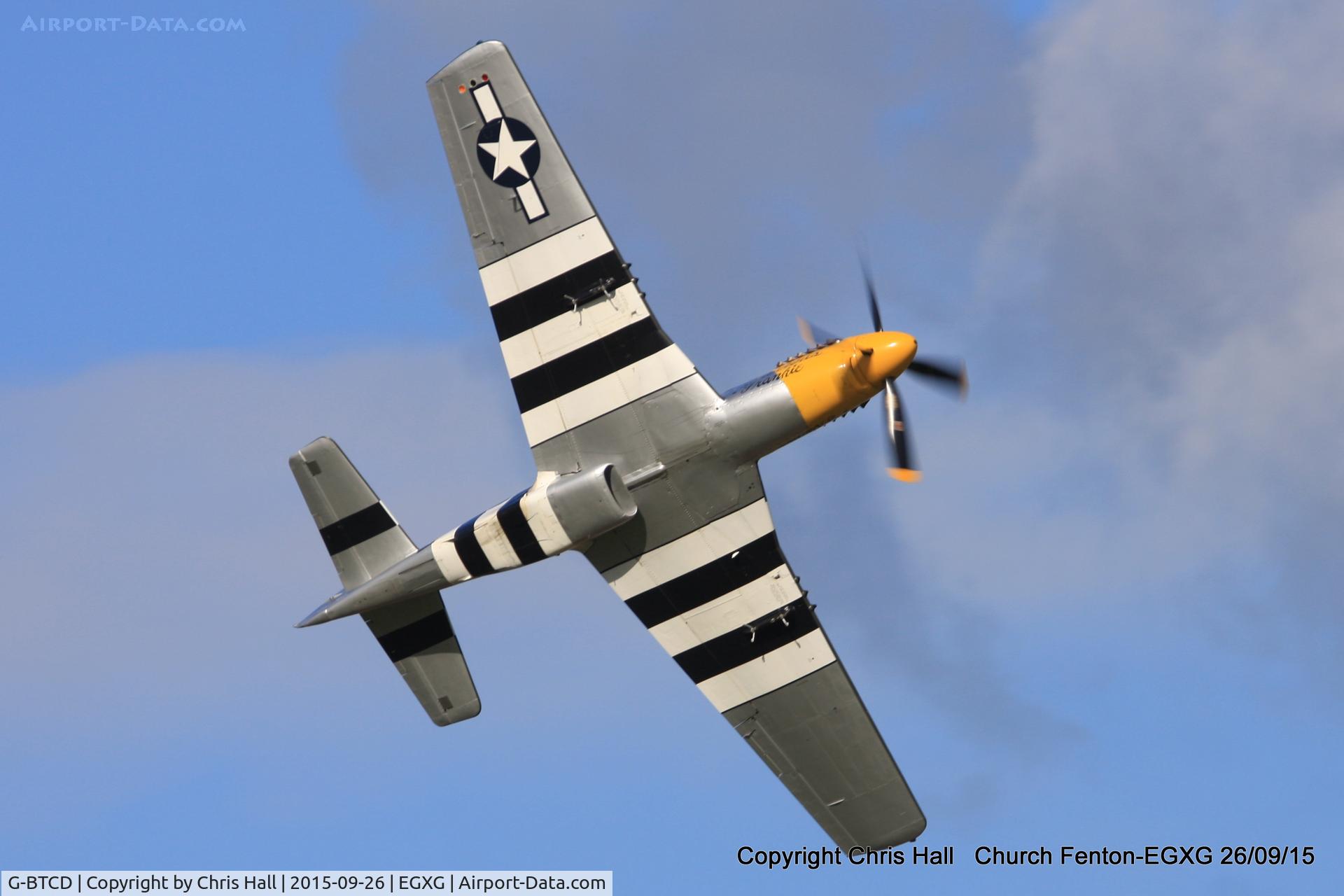 G-BTCD, 1944 North American P-51D Mustang C/N 122-39608, at the Yorkshire Airshow