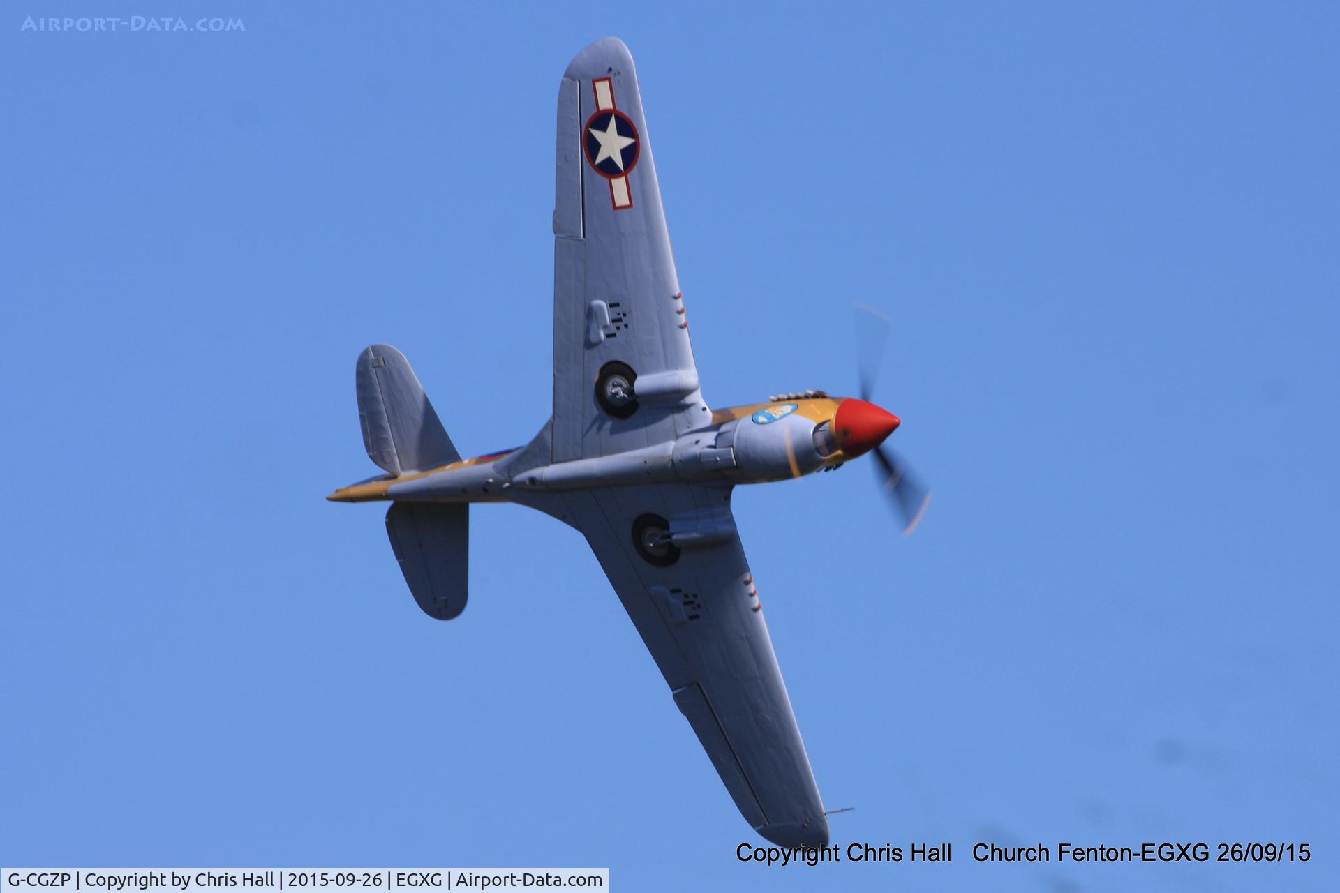 G-CGZP, 1942 Curtiss P-40F Warhawk C/N 19503, at the Yorkshire Airshow