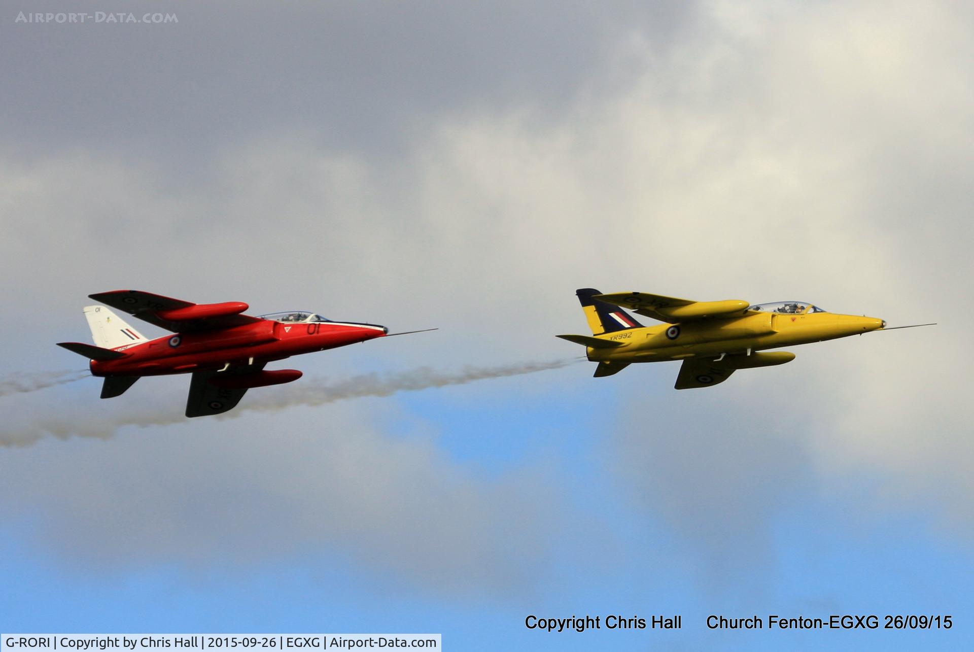 G-RORI, 1963 Hawker Siddeley Gnat T.1 C/N FL549, at the Yorkshire Airshow