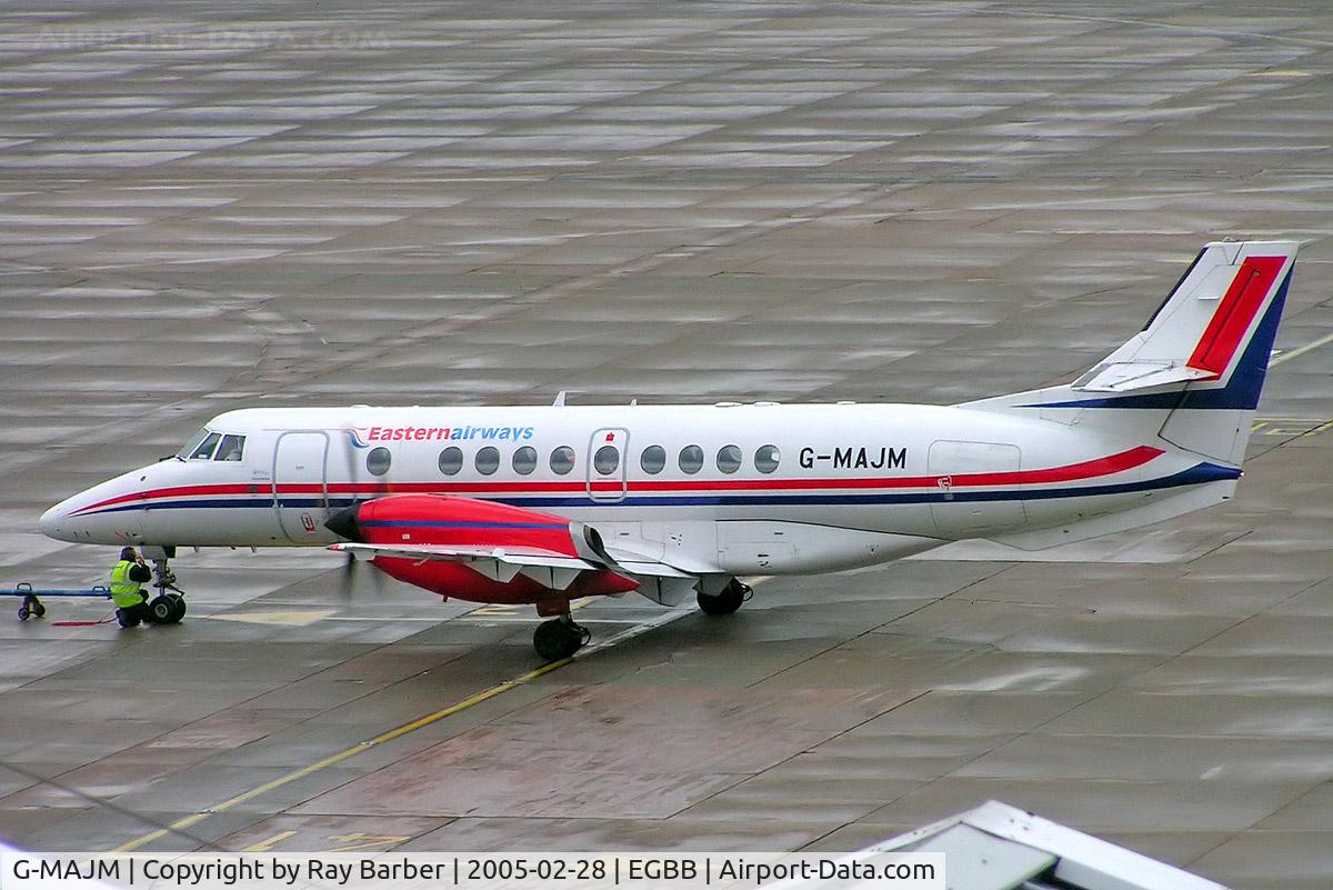 G-MAJM, 1996 British Aerospace Jetstream 41 C/N 41096, BAe Jetstream 41 [41096] (Eastern Airways) Birmingham Int'l~G 28/02/2005