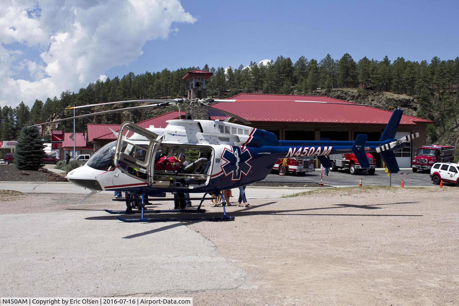 N450AM, 2013 Bell 407 C/N 54435, Bell Helicopter in Rimrock, SD.