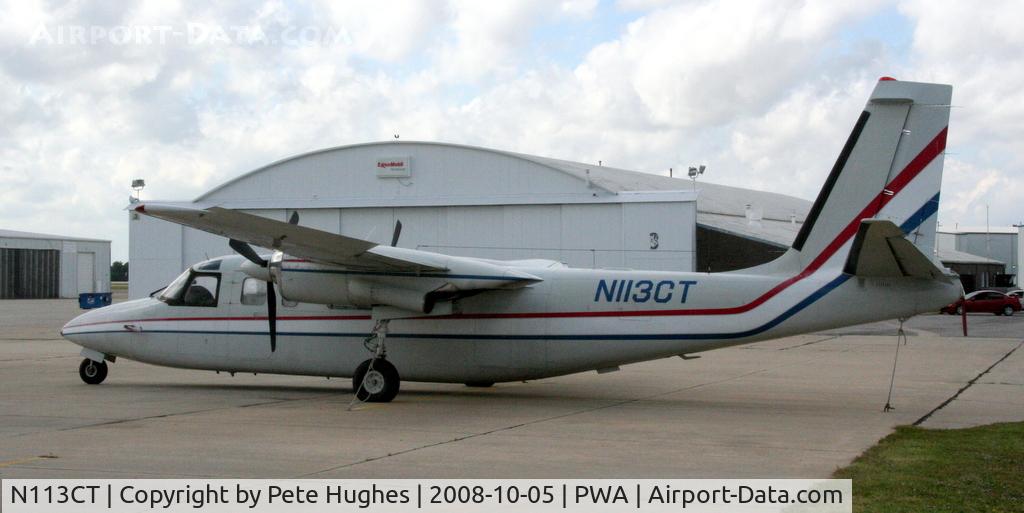 N113CT, 1969 Aero Commander 681 Hawk Commander C/N 6006, N113CT Aero Commander 681 at Wiley Post, Oklahoma