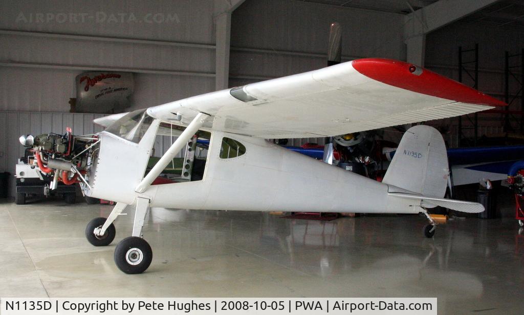 N1135D, 1951 Cessna 140A C/N 15698, N1135D Cessna 140 getting some tlc at Wiley Post, Oklahoma