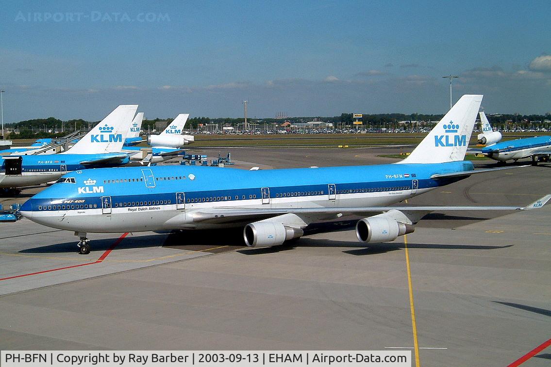 PH-BFN, 1993 Boeing 747-406BC C/N 26372, Boeing 747-406 [26372] (KLM Royal Dutch Airlines) Amsterdam-Schiphol~PH 13/09/2003