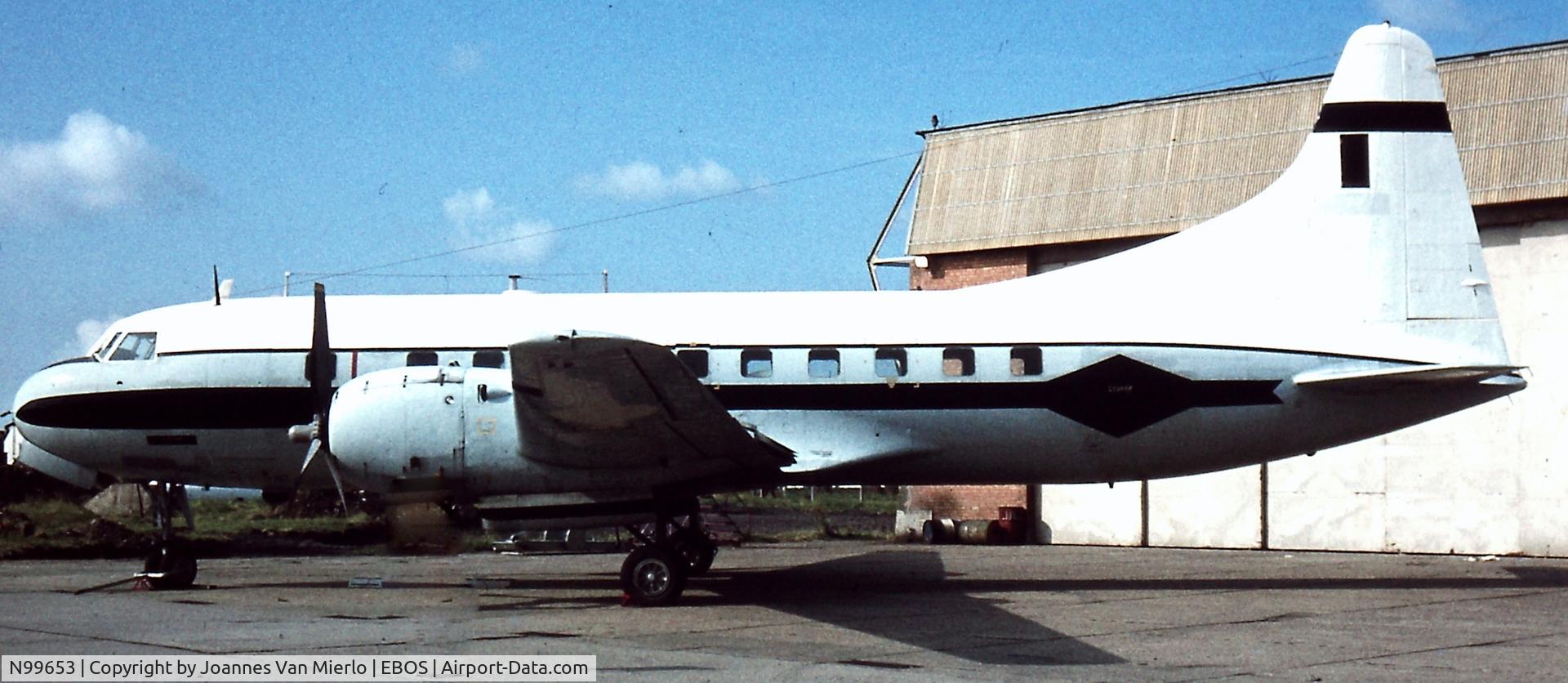N99653, Convair 240 C/N 51-5139, Stored EBOS Ostend, Belgium late 70s scan/slide