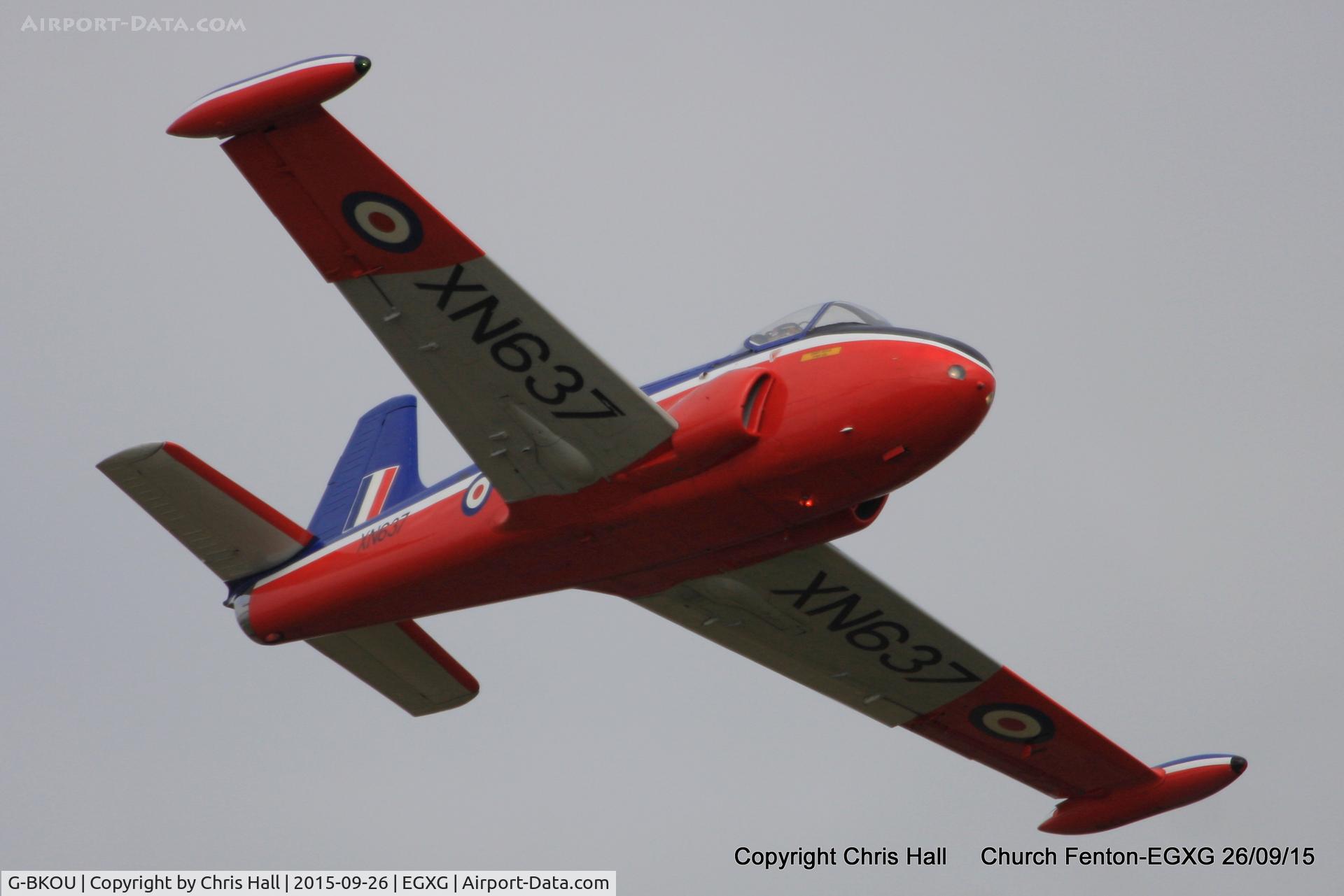 G-BKOU, 1961 Hunting P-84 Jet Provost T.3 C/N PAC/W/13901, at the Yorkshire Airshow