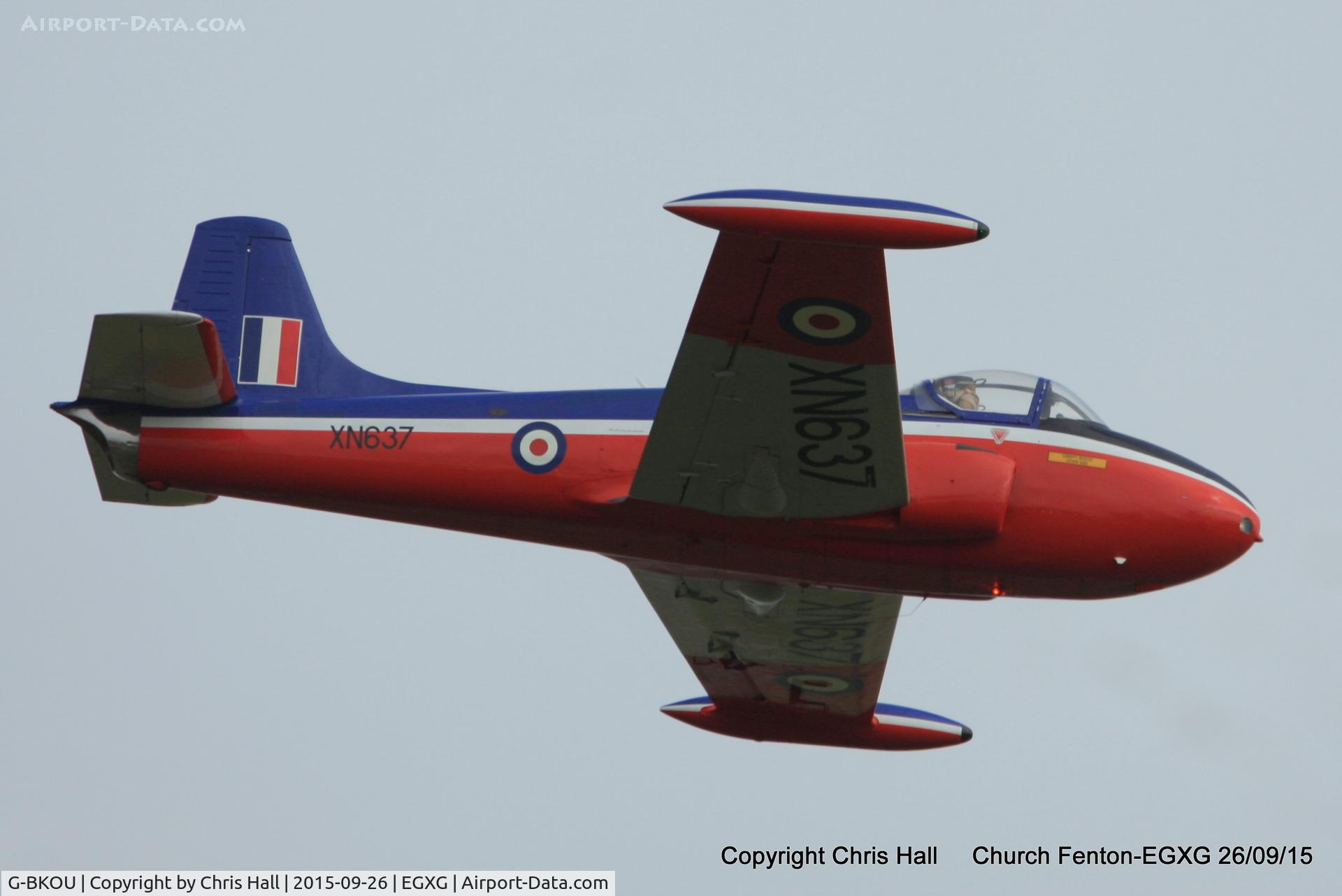 G-BKOU, 1961 Hunting P-84 Jet Provost T.3 C/N PAC/W/13901, at the Yorkshire Airshow