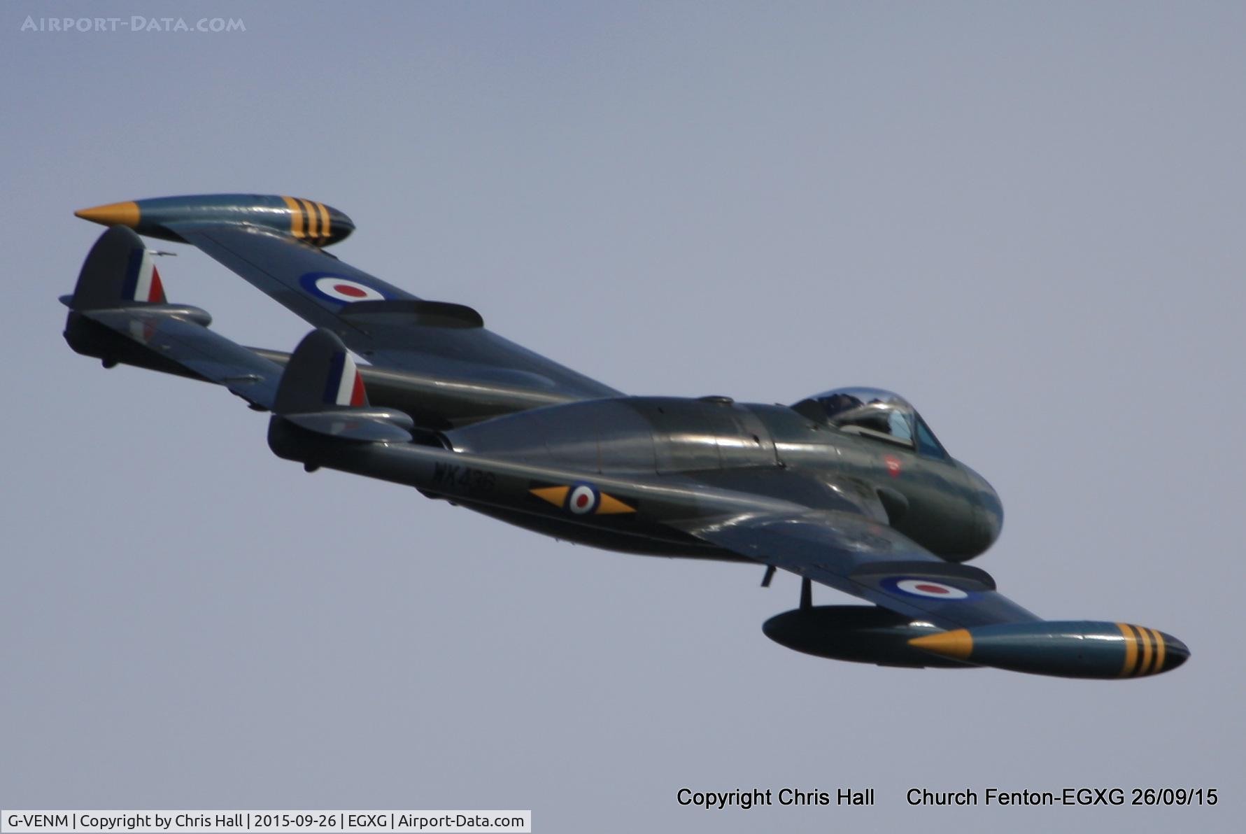 G-VENM, 1955 De Havilland DH-112 Venom FB.50 C/N 824, at the Yorkshire Airshow