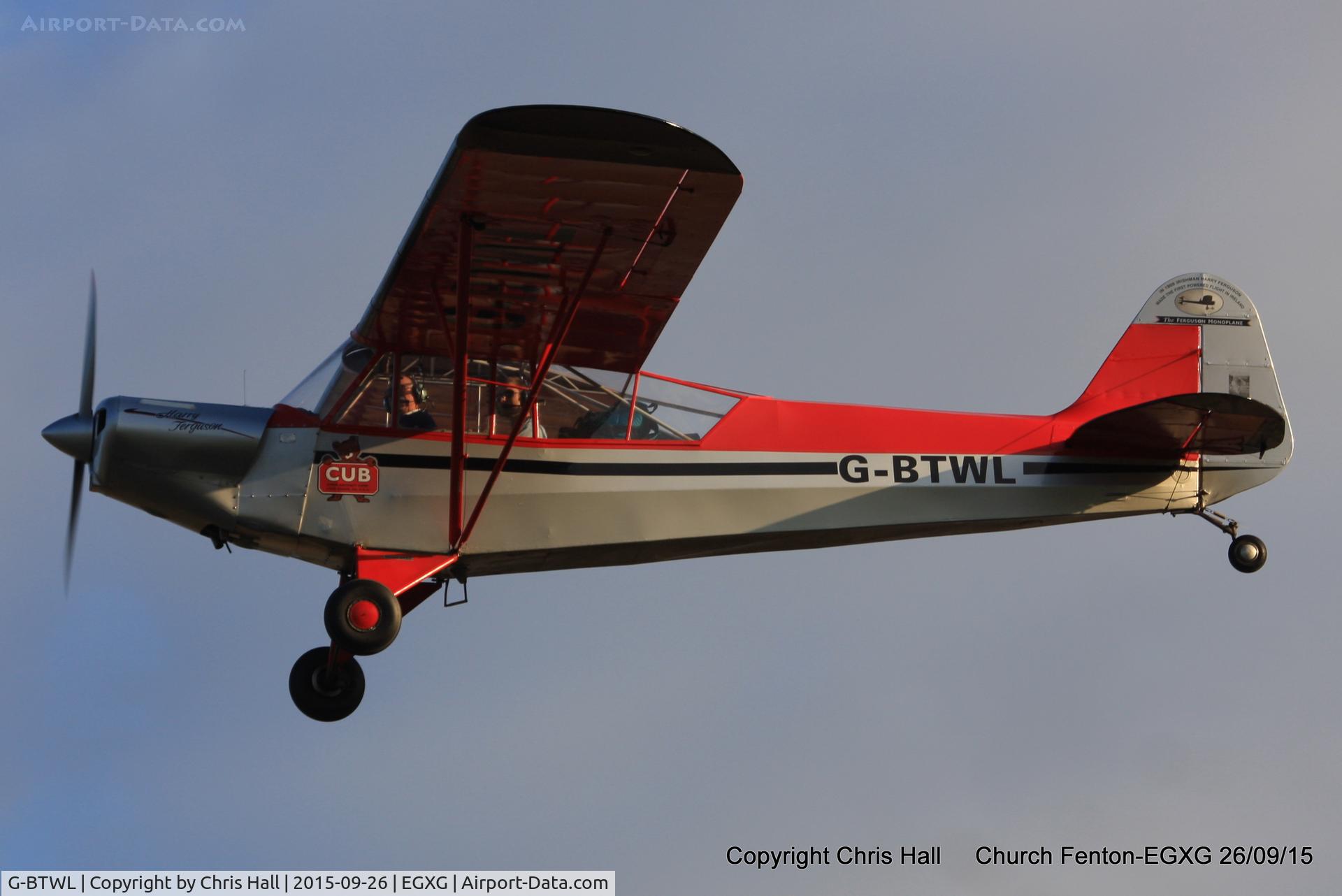 G-BTWL, 1992 Wag-Aero Sport Trainer C/N PFA 108-10893, at the Yorkshire Airshow