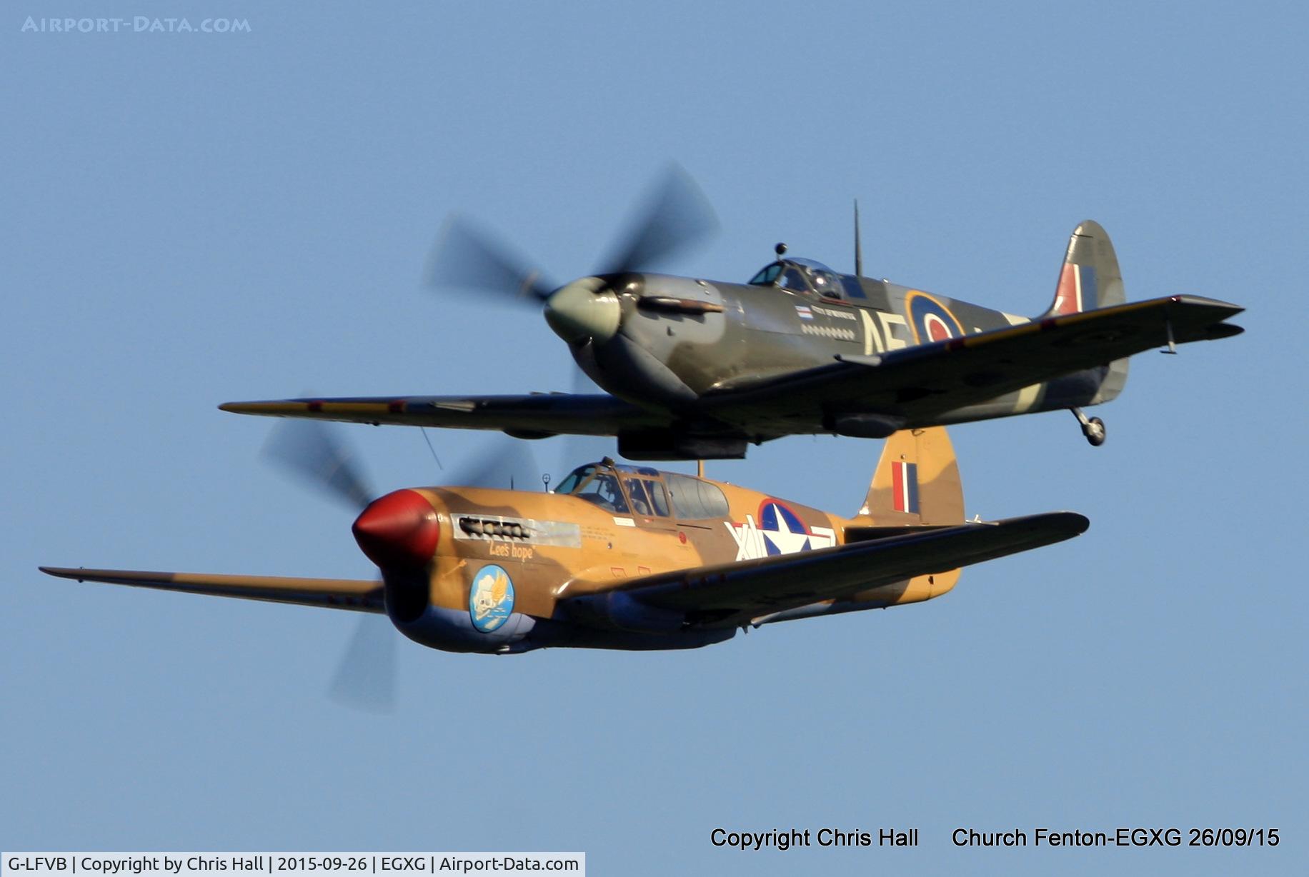 G-LFVB, 1942 Supermarine 349 Spitfire LF.Vb C/N CBAF.2403, at the Yorkshire Airshow