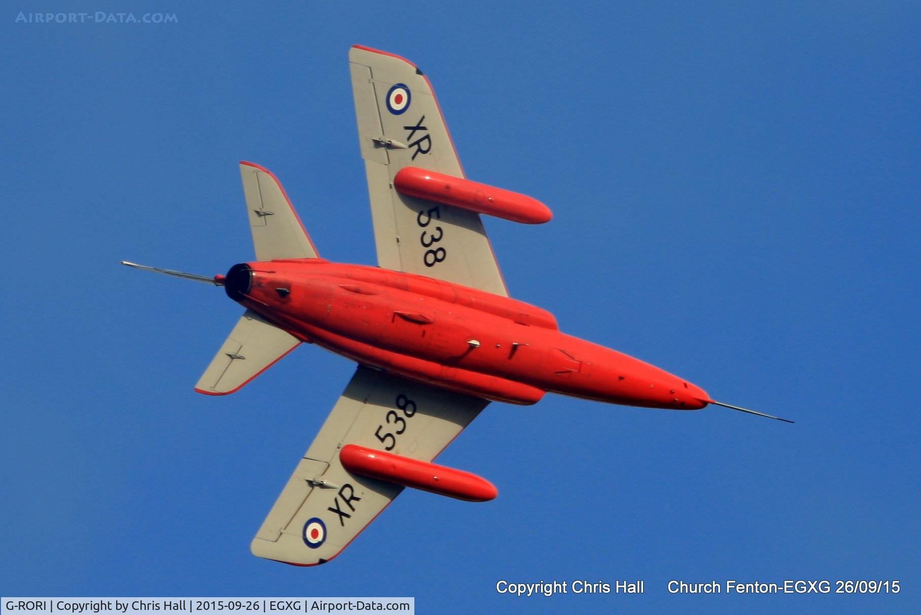 G-RORI, 1963 Hawker Siddeley Gnat T.1 C/N FL549, at the Yorkshire Airshow