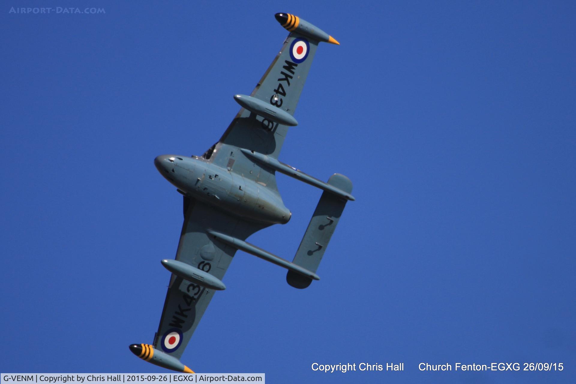 G-VENM, 1955 De Havilland DH-112 Venom FB.50 C/N 824, at the Yorkshire Airshow