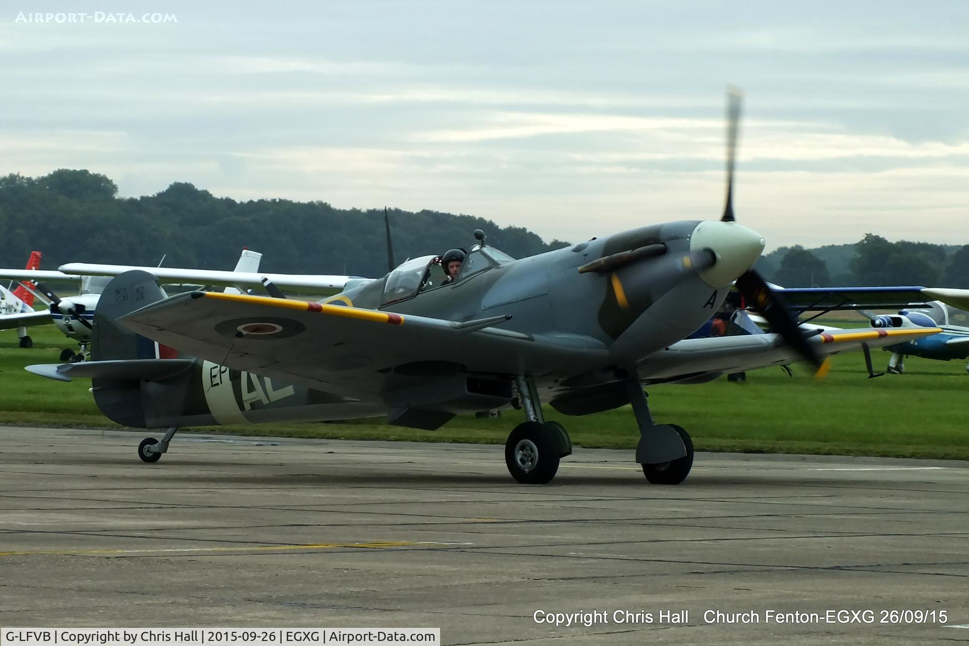 G-LFVB, 1942 Supermarine 349 Spitfire LF.Vb C/N CBAF.2403, at the Yorkshire Airshow