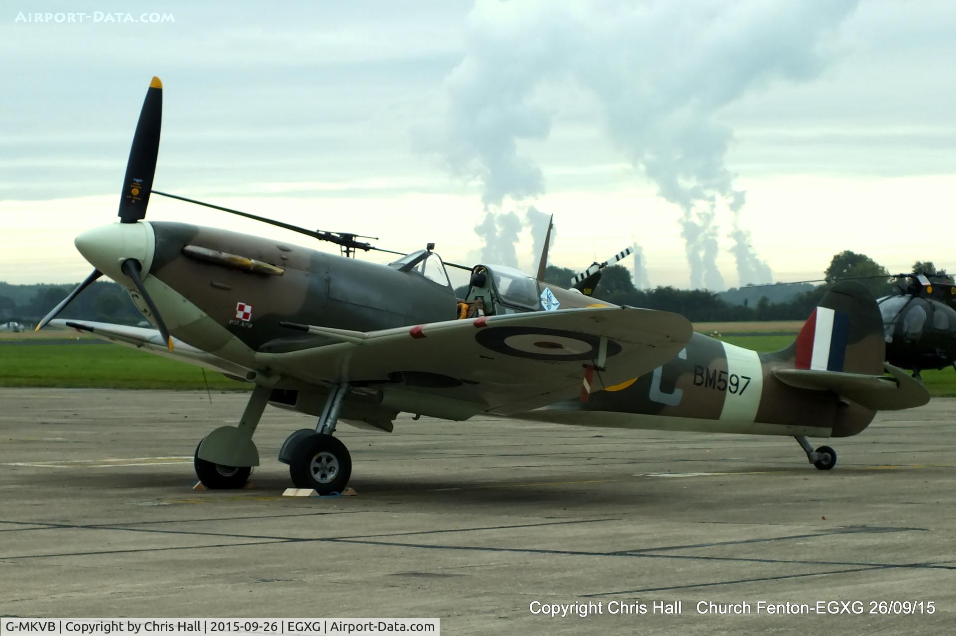 G-MKVB, 1942 Supermarine 349 Spitfire LF.Vb C/N CBAF.2461, at the Yorkshire Airshow