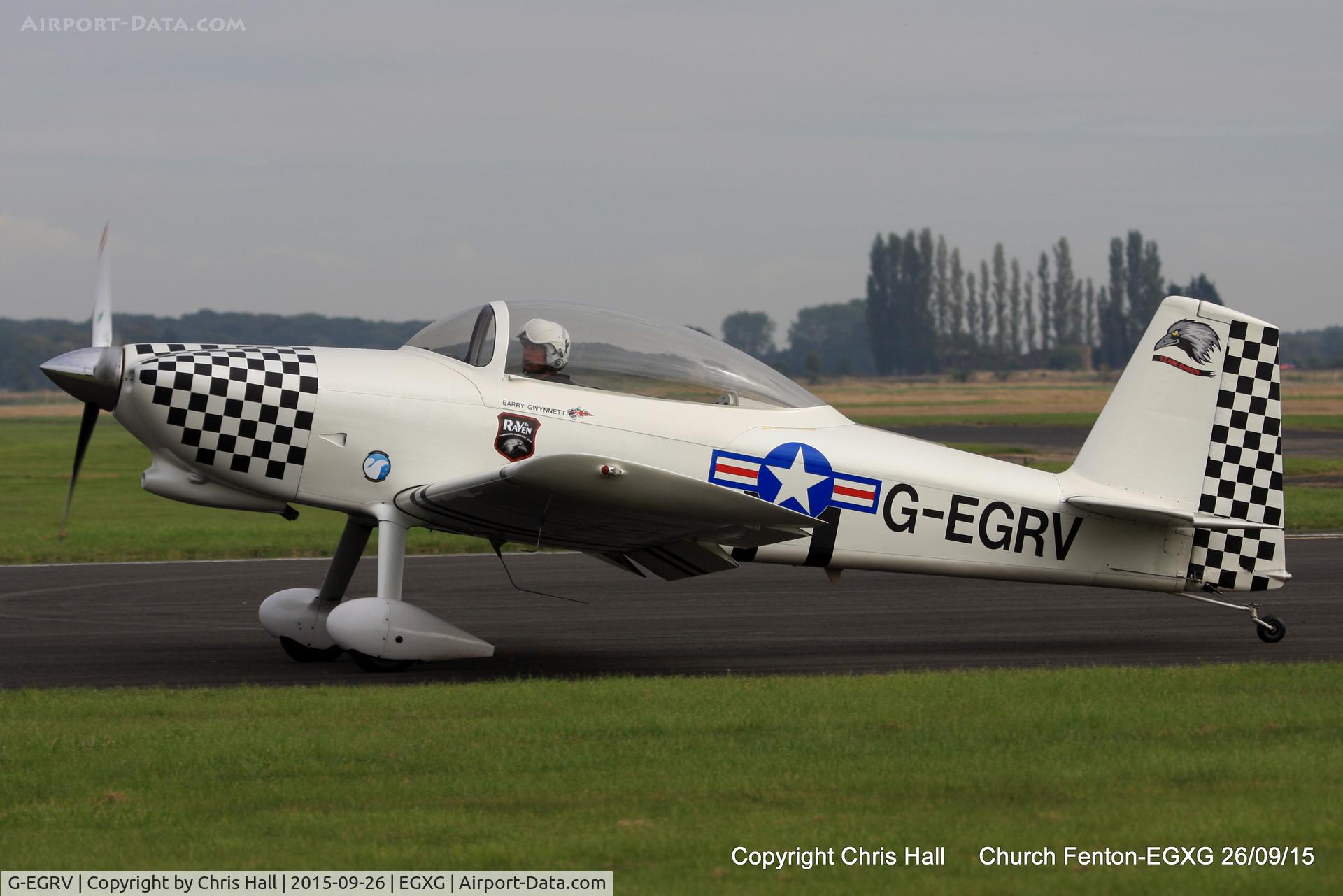 G-EGRV, 2007 Vans RV-8 C/N PFA 303-13639, at the Yorkshire Airshow