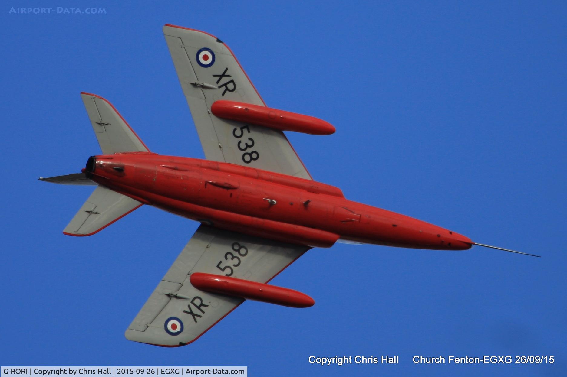 G-RORI, 1963 Hawker Siddeley Gnat T.1 C/N FL549, at the Yorkshire Airshow