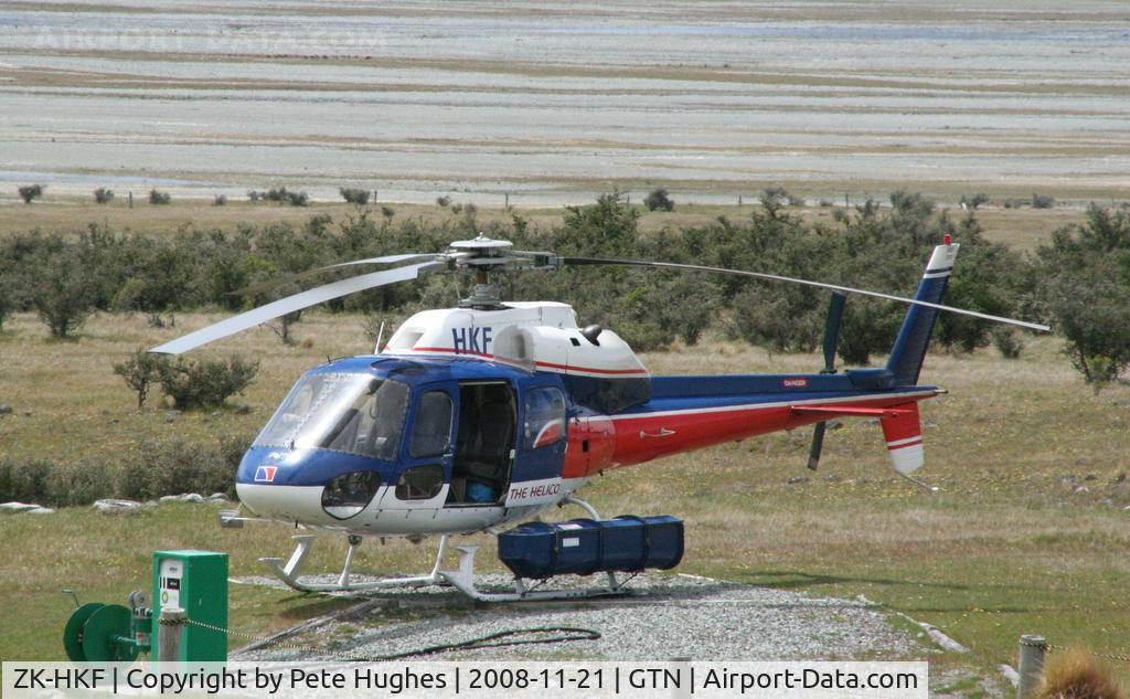 ZK-HKF, Aerospatiale AS-355F-1 Ecureuil 2 C/N 5200, ZK-HKF Squirrel at Glentanner. NZ