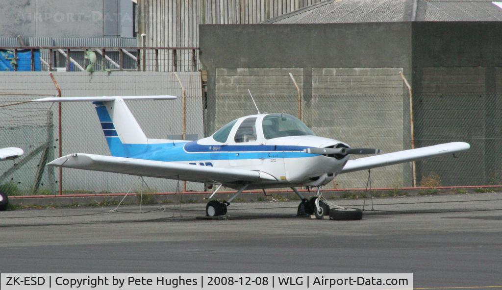 ZK-ESD, Beech 77 Skipper C/N WA-176, ZK-ESD Beech Skipper at Wellington, NZ