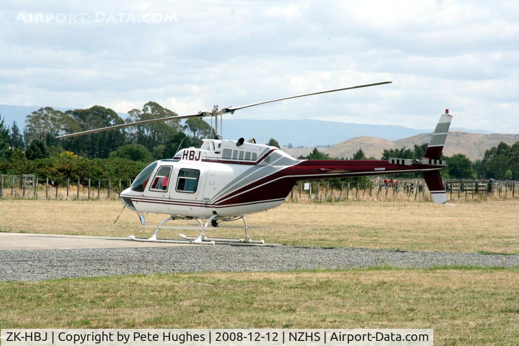 ZK-HBJ, Bell 206B C/N 1211, ZK-HBJ JetRanger at Bridge Pa, Hastings, NZ