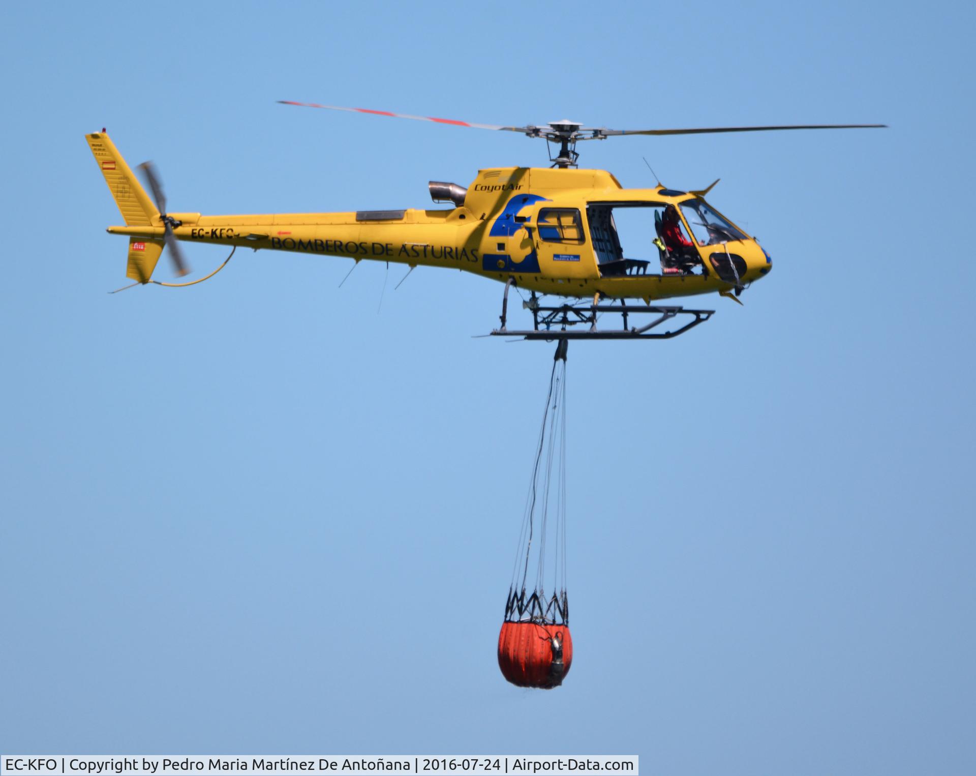 EC-KFO, Aerospatiale AS-350B-3 Ecureuil C/N 4247, Gijón - España