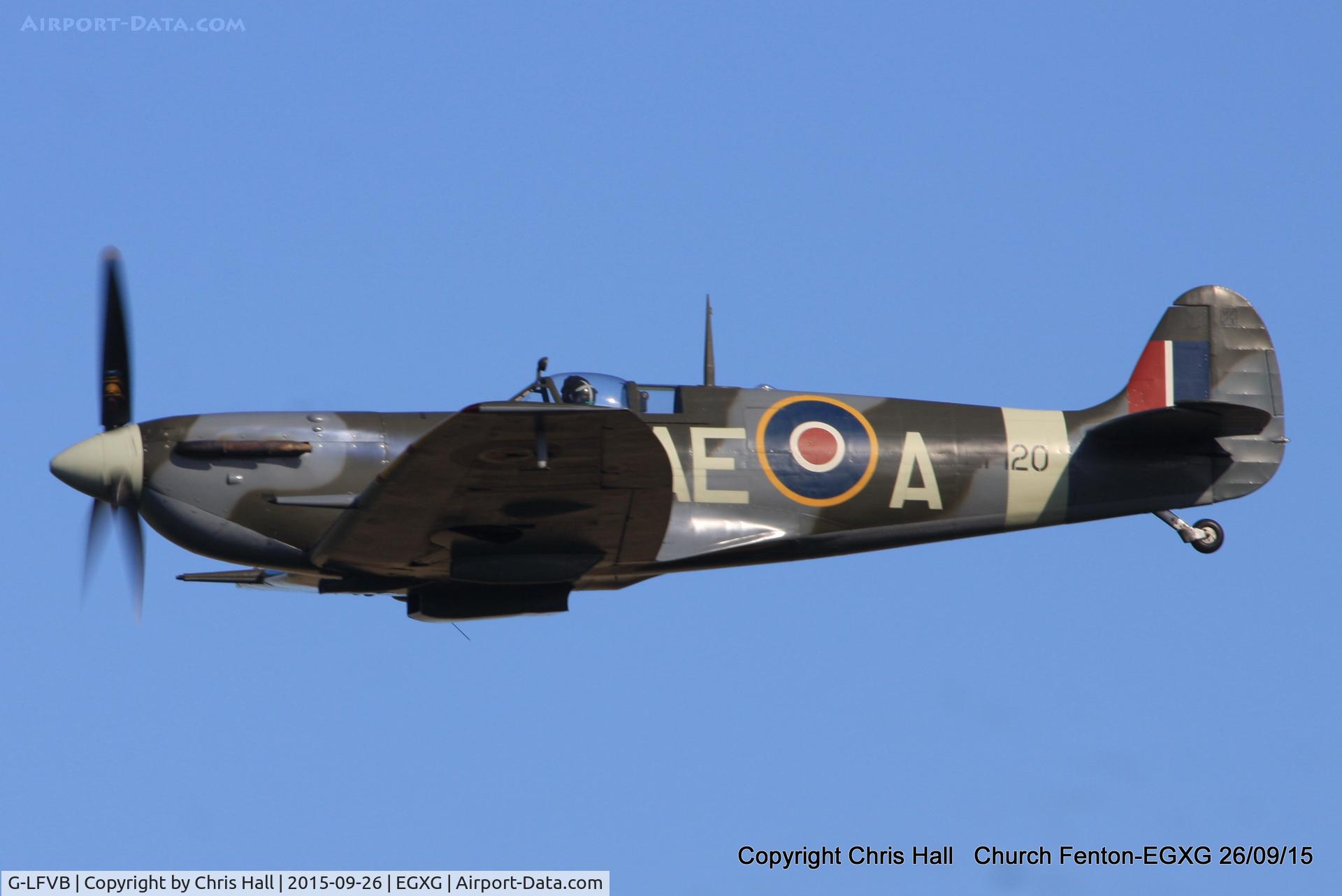 G-LFVB, 1942 Supermarine 349 Spitfire LF.Vb C/N CBAF.2403, at the Yorkshire Airshow
