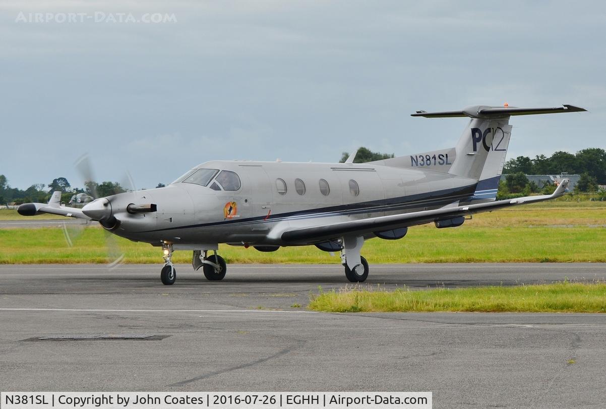 N381SL, 2001 Pilatus PC-12/45 C/N 381, Morning arrival