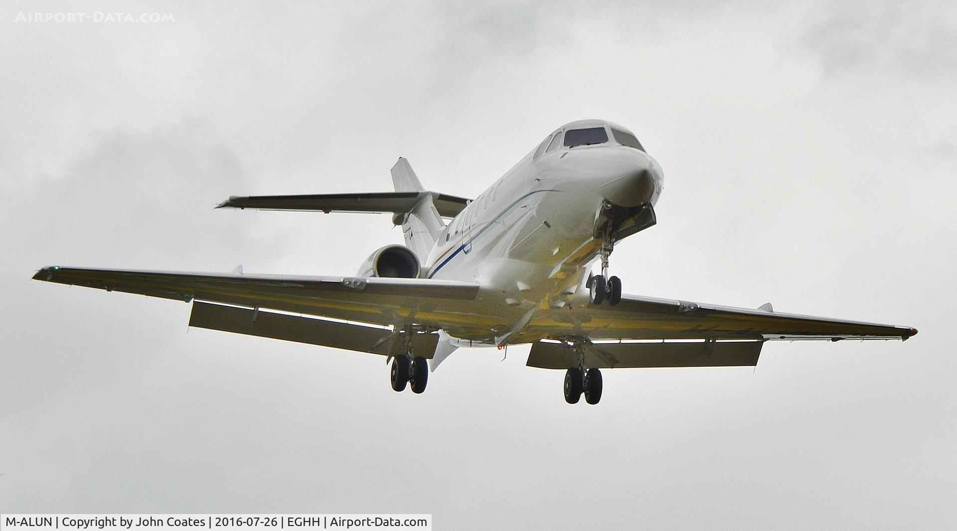 M-ALUN, 1980 British Aerospace HS.125-700A C/N 257075, Air test from Thurston Avn